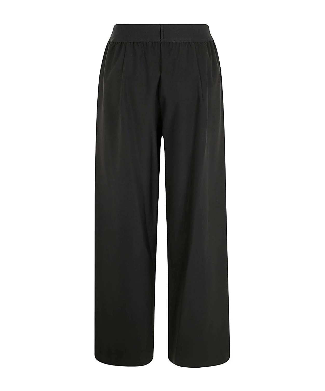 Maria Calderara Elastic Waist Casual Pants In Black