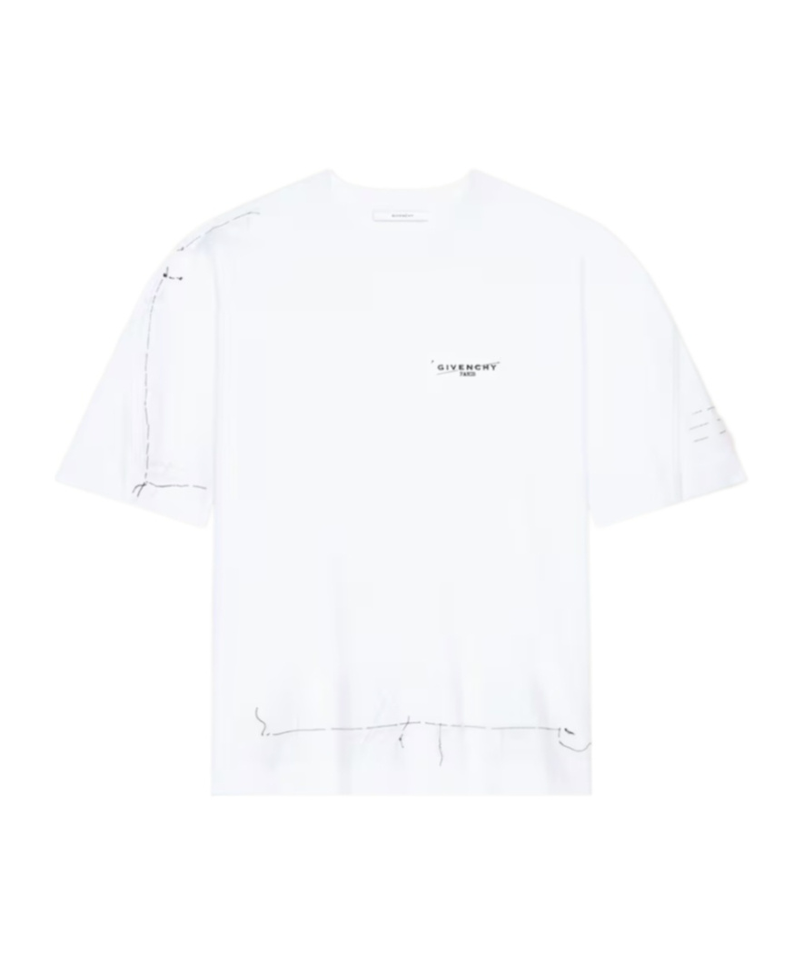 Givenchy Crew Neck Short-sleeved T-shirt In White