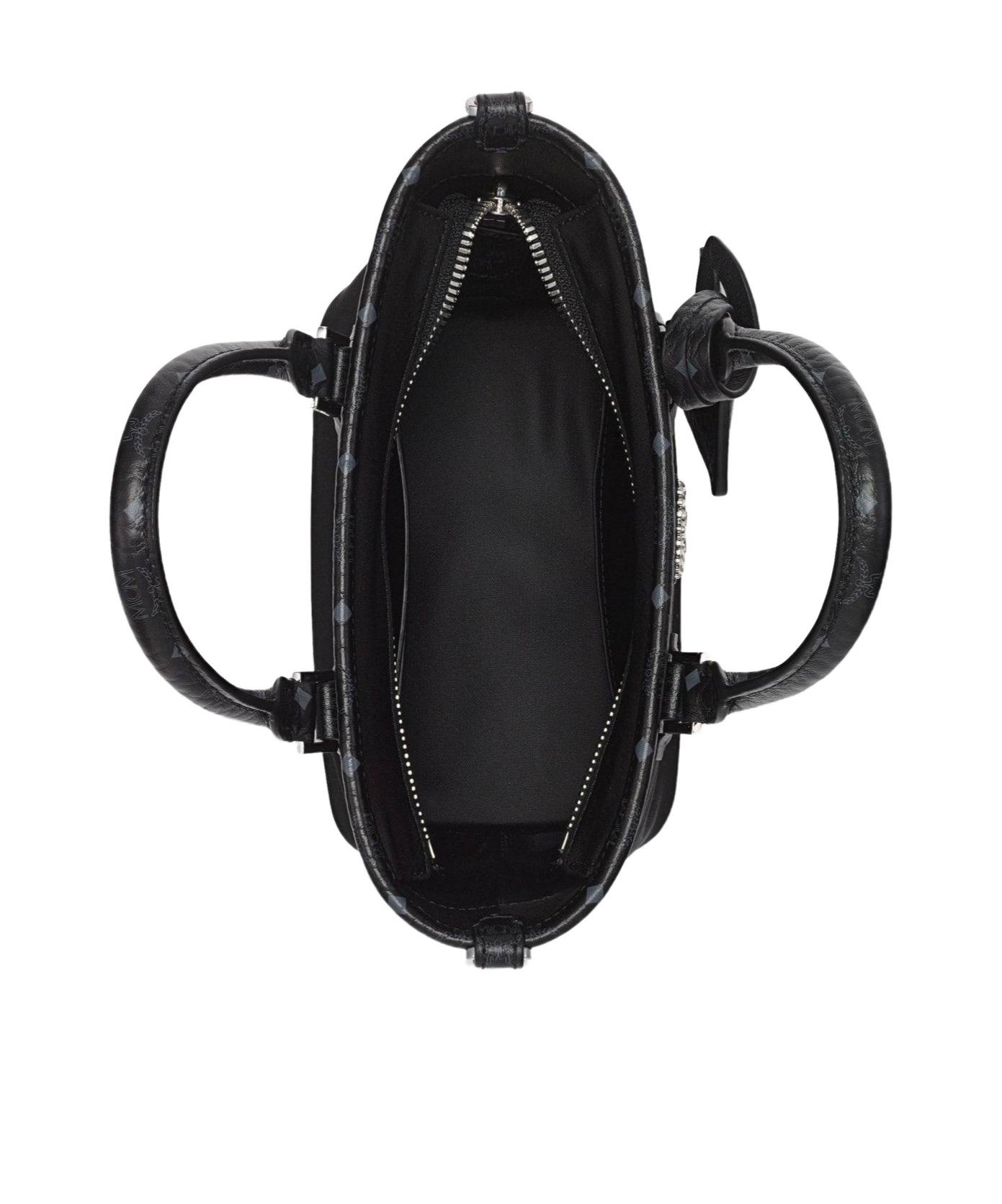 Mcm Black Tote Bags In Black