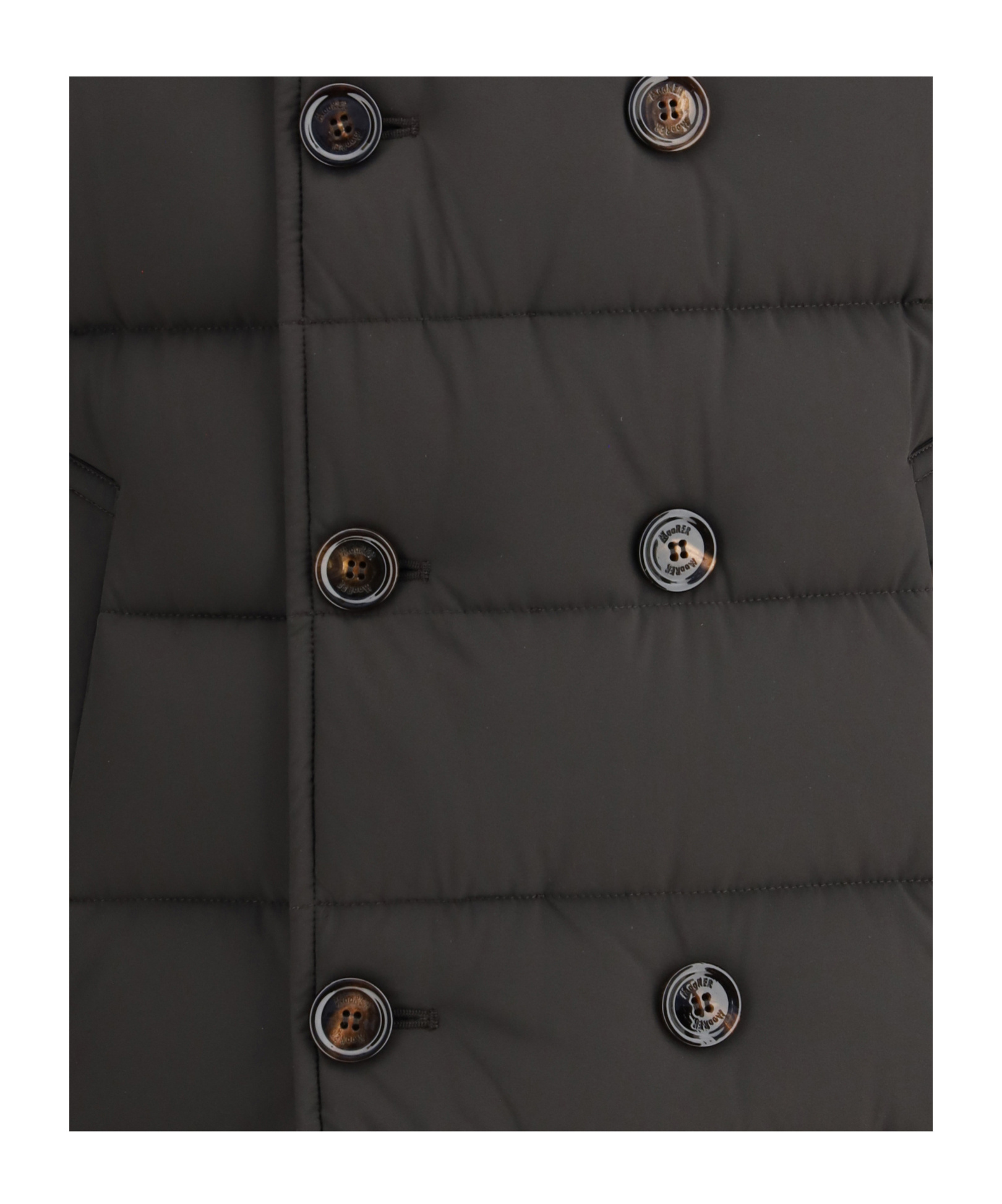 Moorer Florio Double-breasted Padded Jacket In Brown