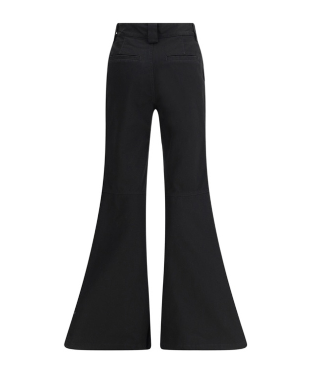 Balenciaga Flare Cotton Jeans Pockets In Black