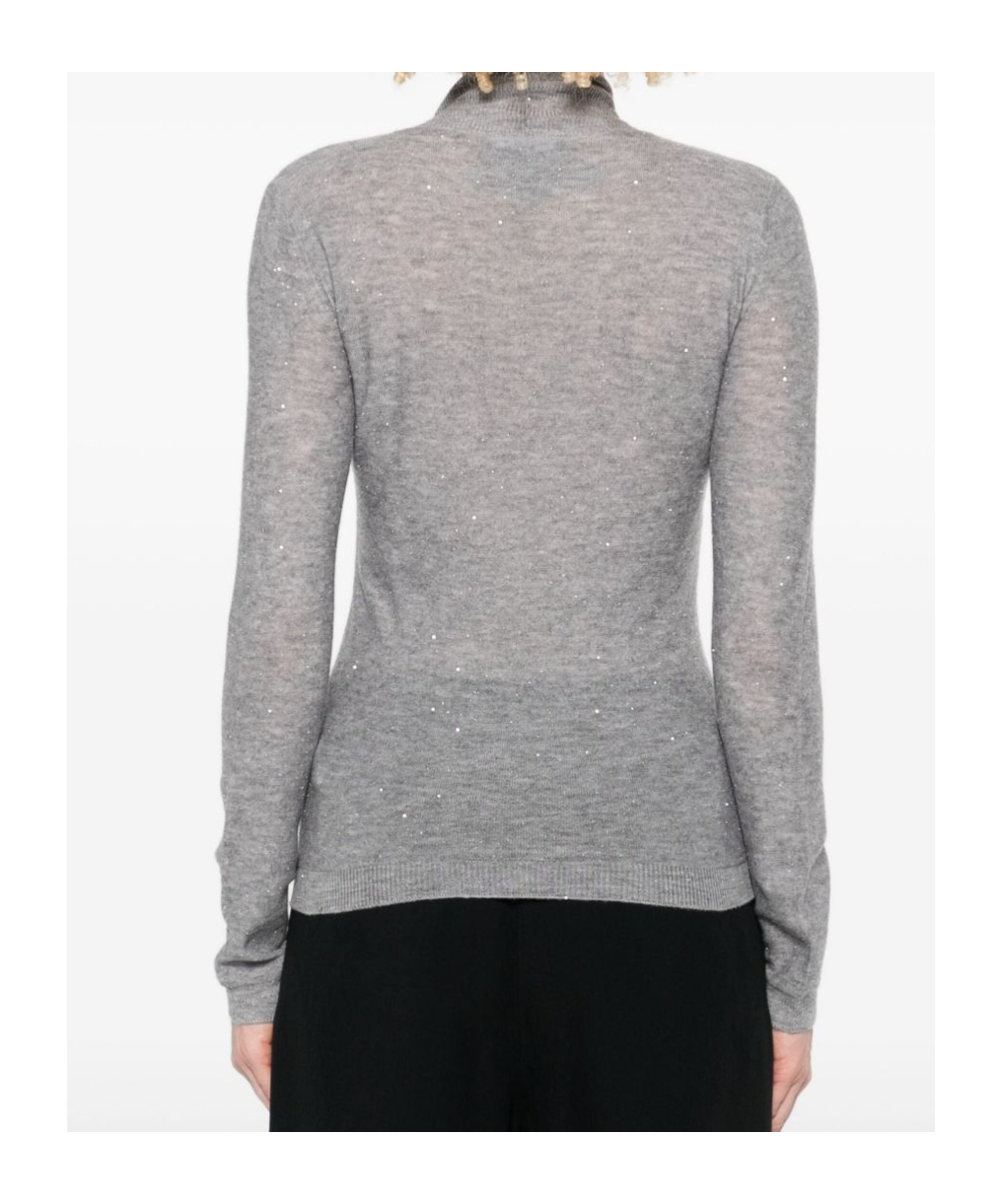 Fabiana Filippi Sequin-detailed Sweater In Gray