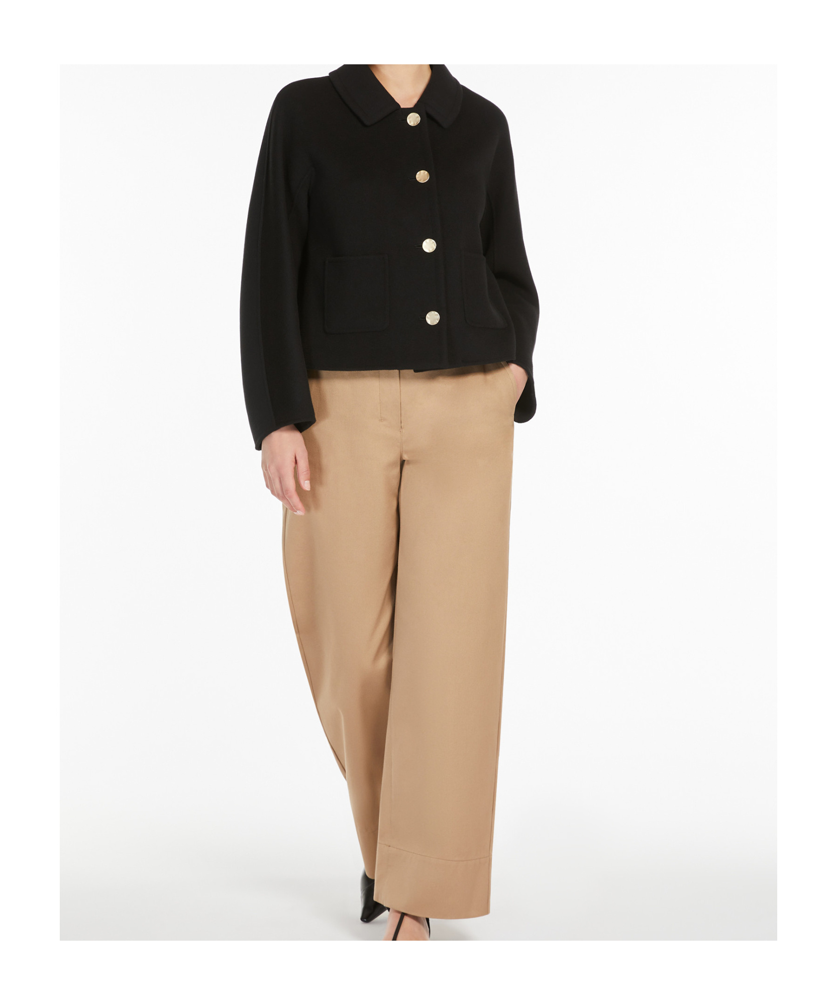 Max Mara Belt-loop Casual Pants In Nude