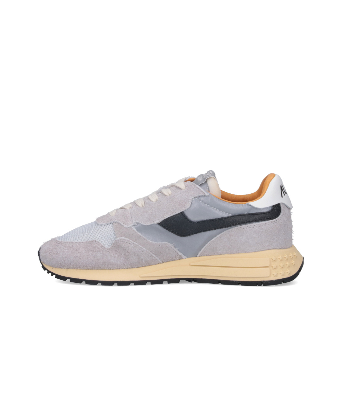 Autry Gray Suede And Nylon Reelwind Low Sneakers And Space In Gray