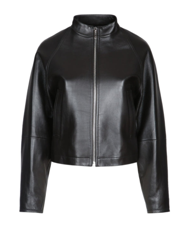 Alaïa High Collar Casual Jacket In Black