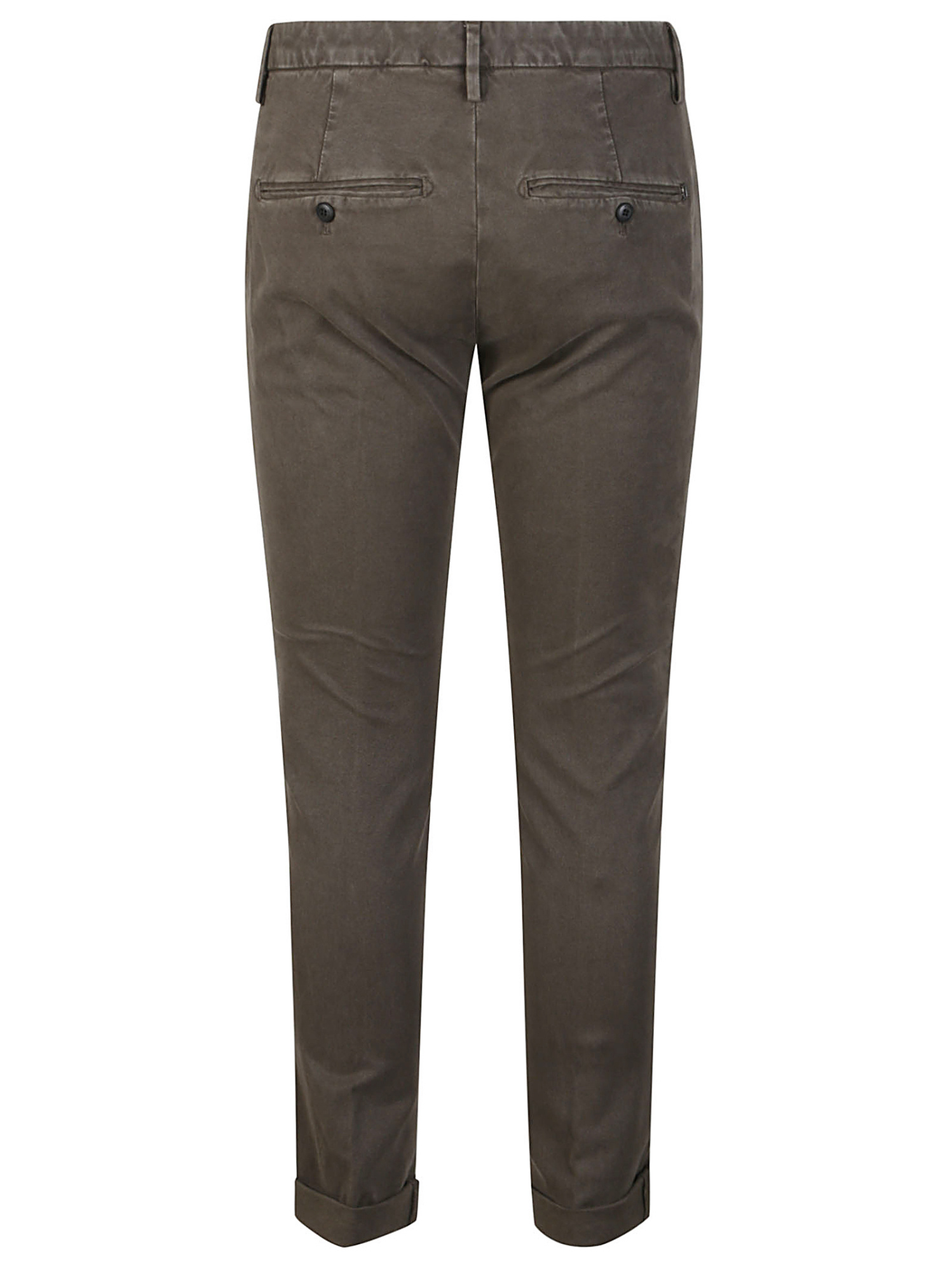 Dondup Belt Loop Casual Pants In Gray