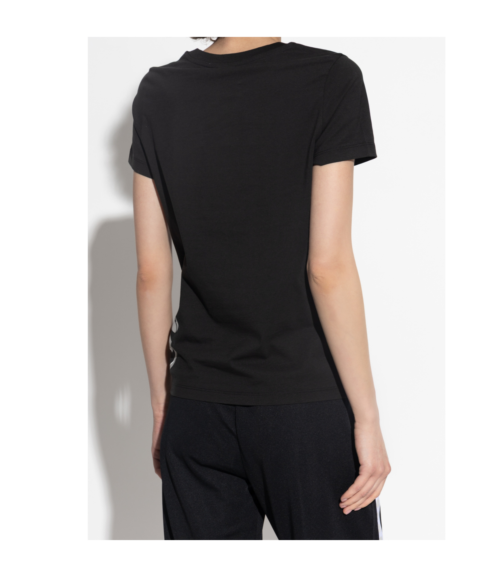Kenzo Graphic Crew Neck Top With Short Sleeves In Black