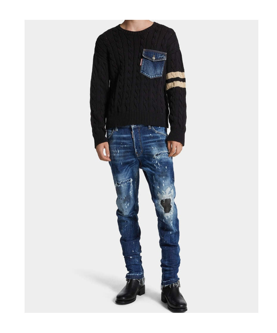 Dsquared2 Stretch Denim Blend Cool Guy Jeans In Blue