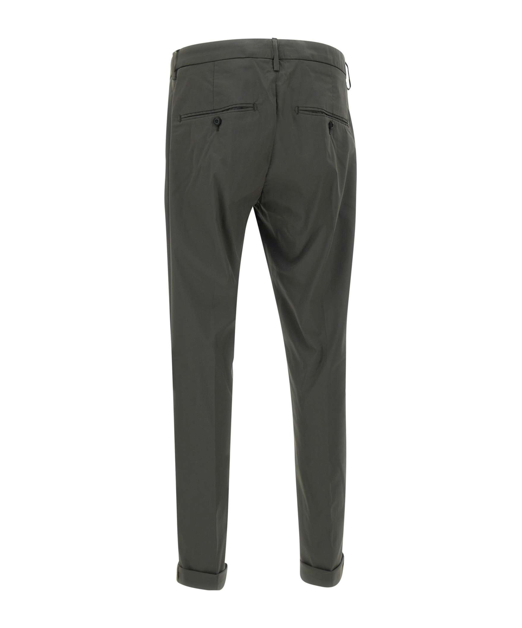 Dondup Cuffed Hem Stretch Cotton Trousers