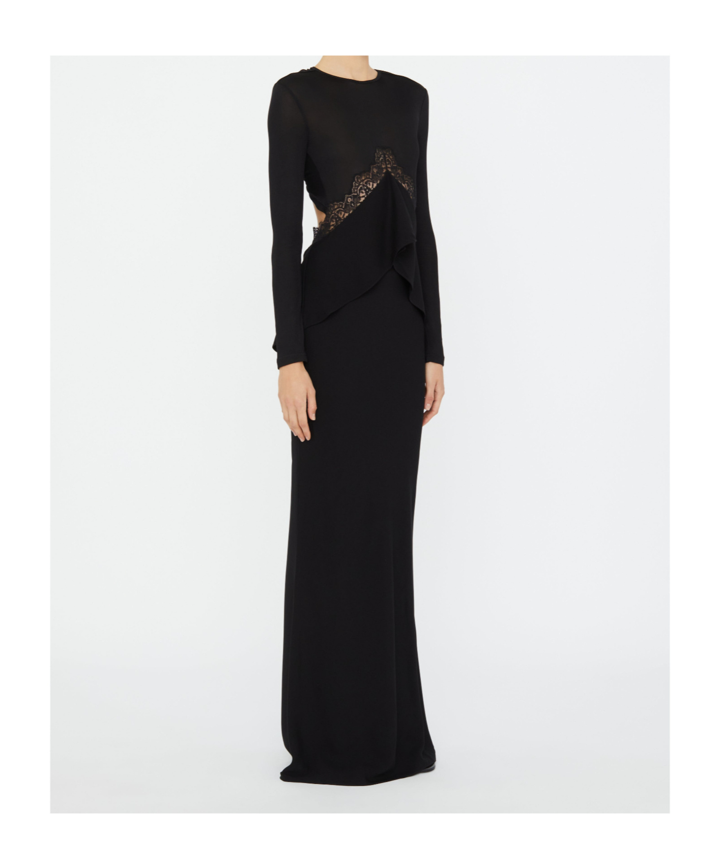 Christopher Esber Split Back Dress In Black