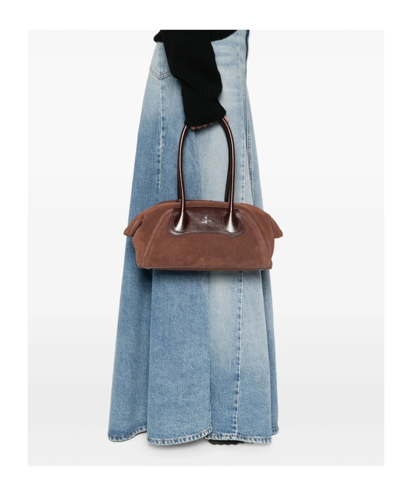 Vivienne Westwood Leather-trimmed Tote Bag In Red