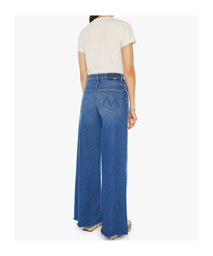 Mother Ultra-wide Leg Jeans In Blue