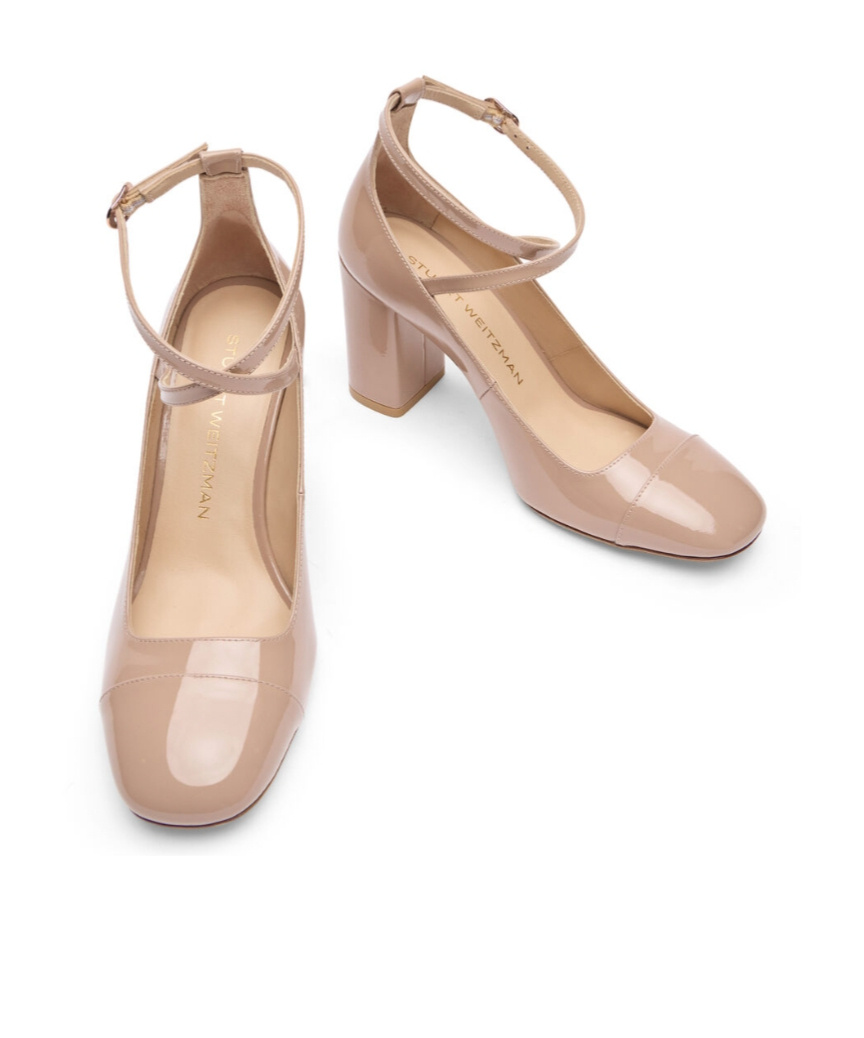 Stuart Weitzman Lace-up High Heels In Nude