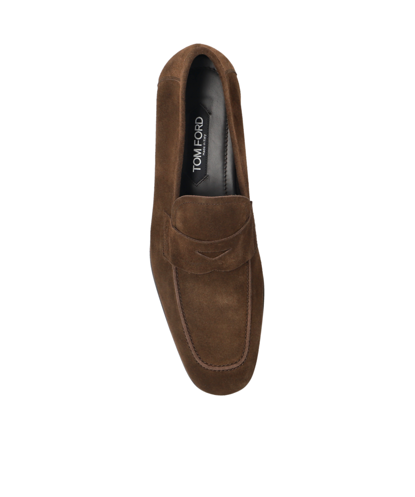 Tom Ford Round Head Loafer Shoes In Black