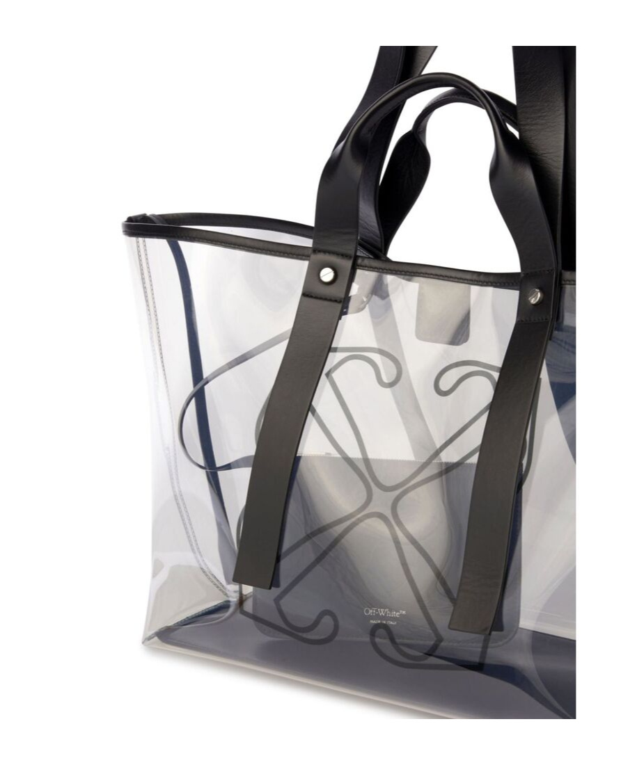 Off-white Tote With Logo In White