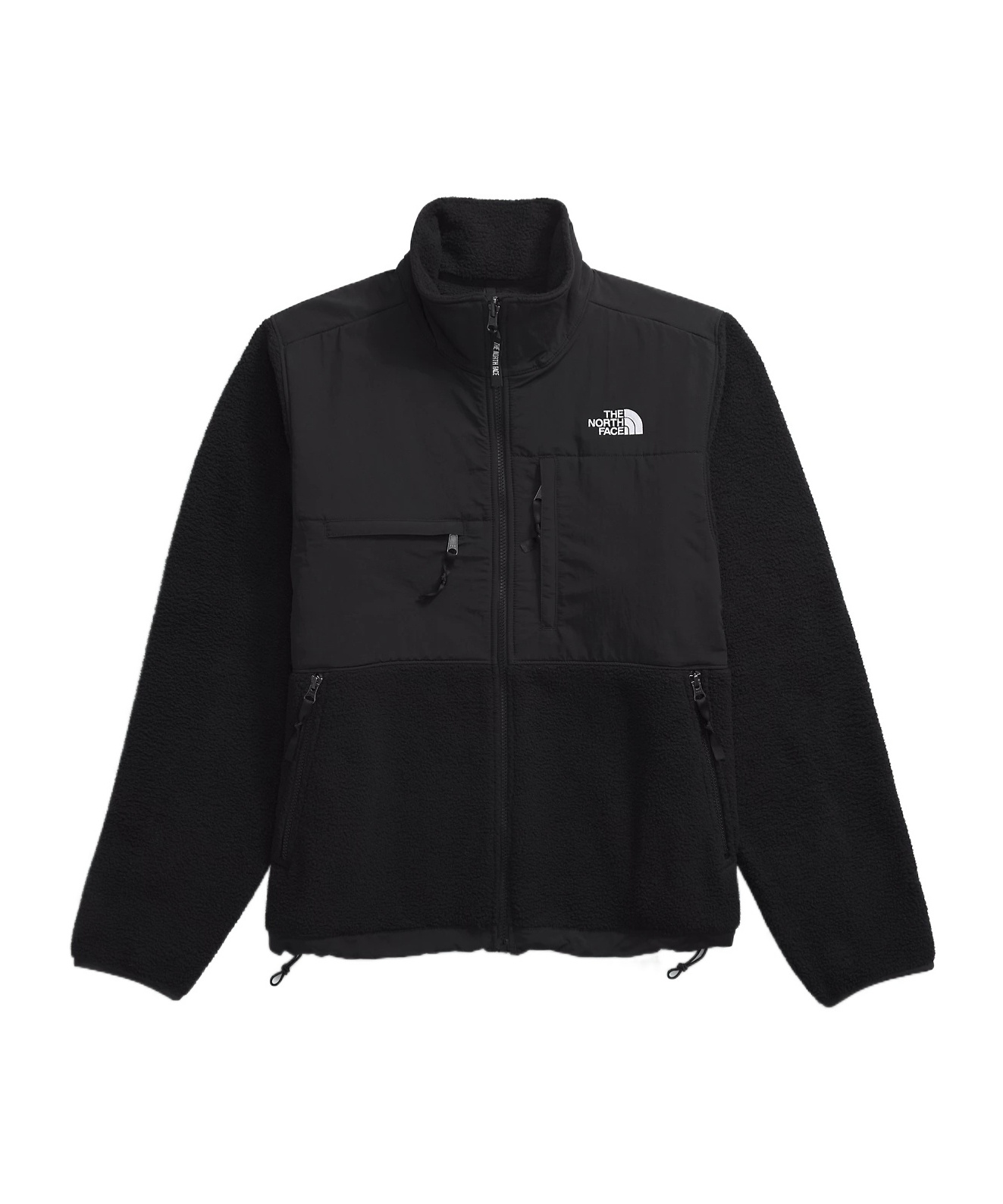 The North Face Retro Denali Logo-embroidered Shell And Recycled-fleece Jacket In Black