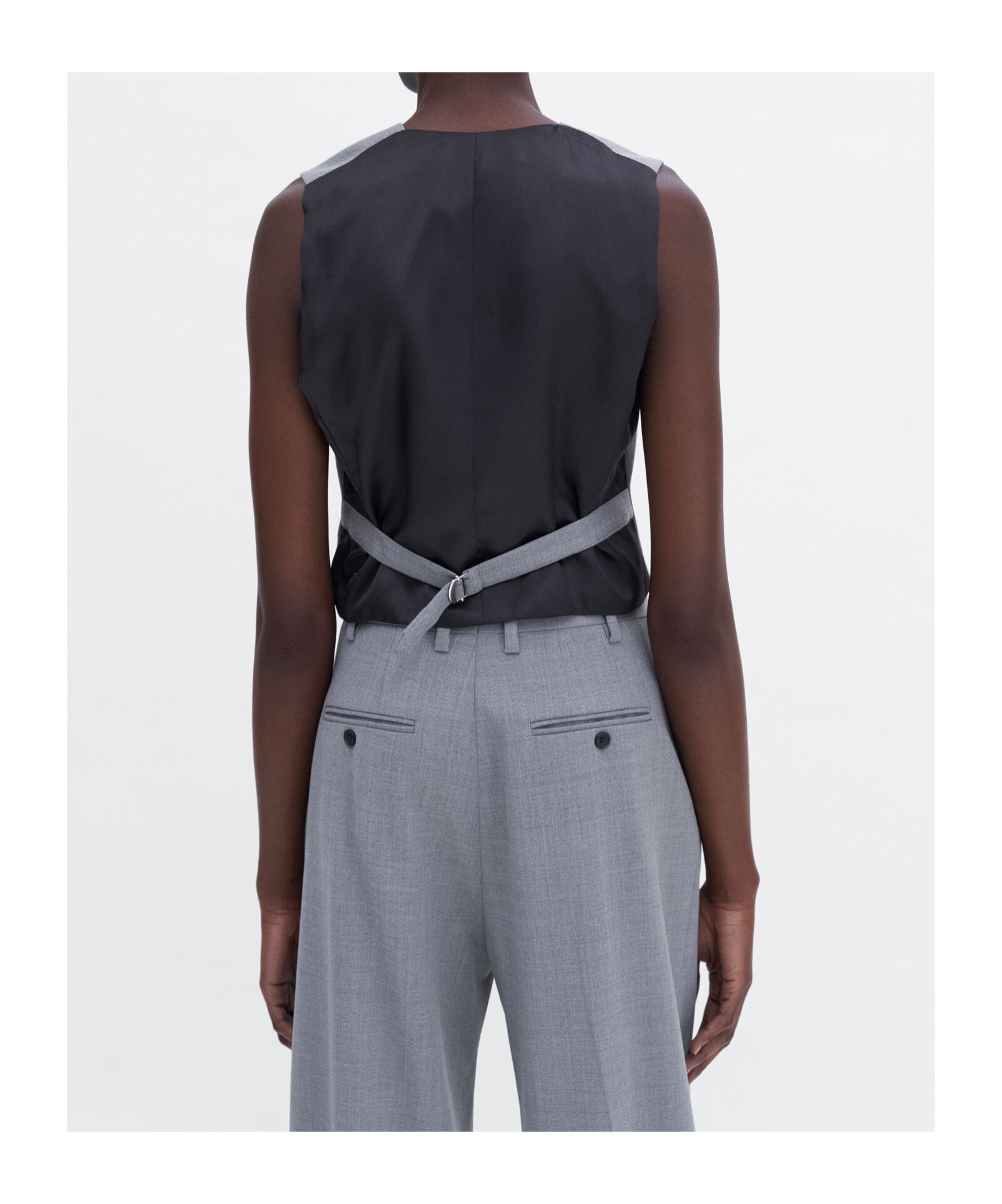 Shop Filippa K Tailored Waistcoat In Gray
