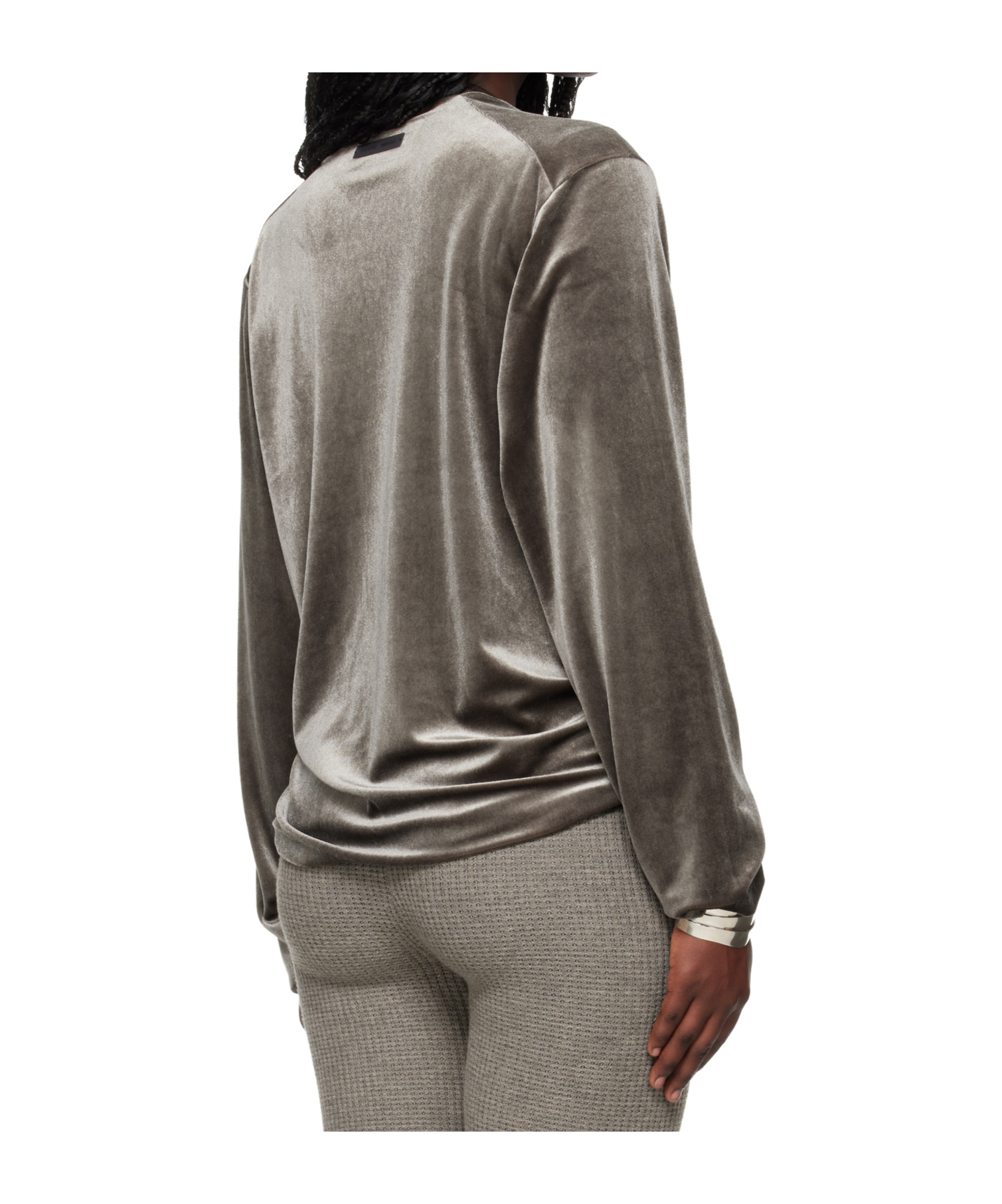 Essentials Velvet T-shirt In Gray