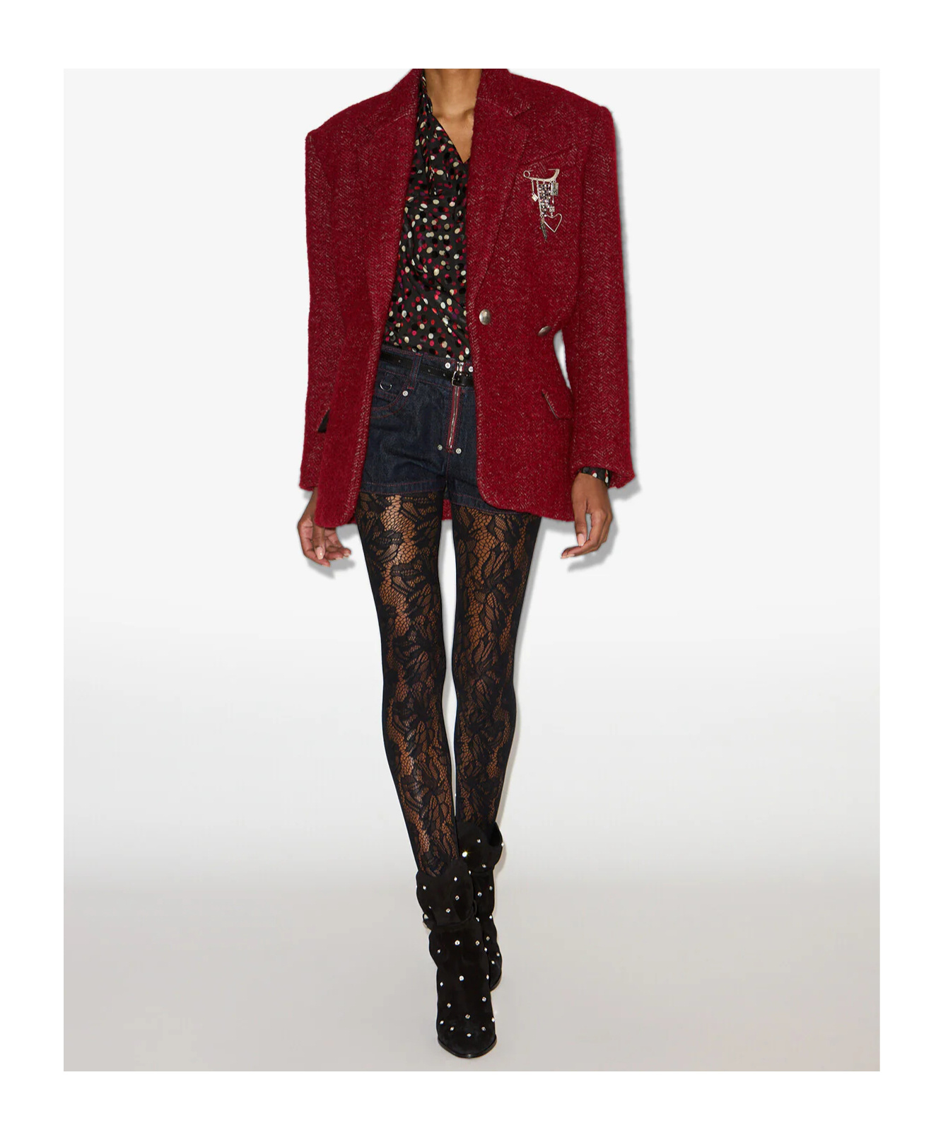 Isabel Marant Gallie Coat In Red