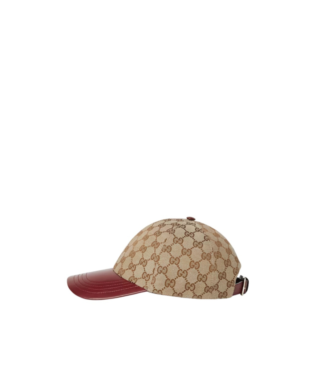 Gucci Gg Canvas Baseball Hat In Brown