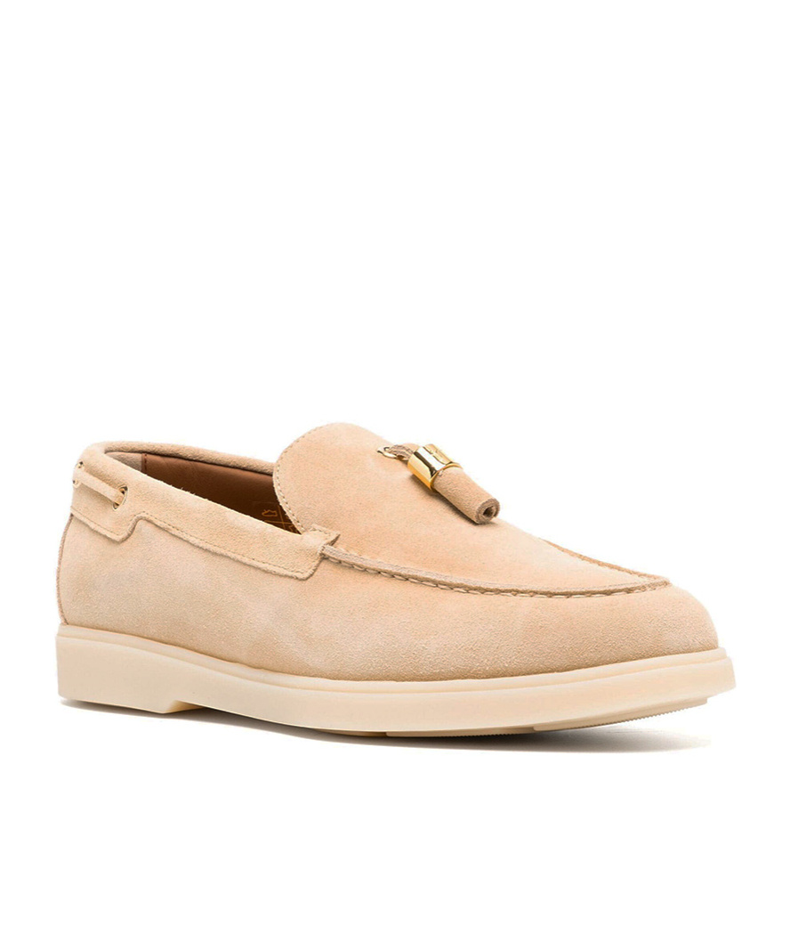 Giuseppe Zanotti Avela Tassel Loafers In Nude