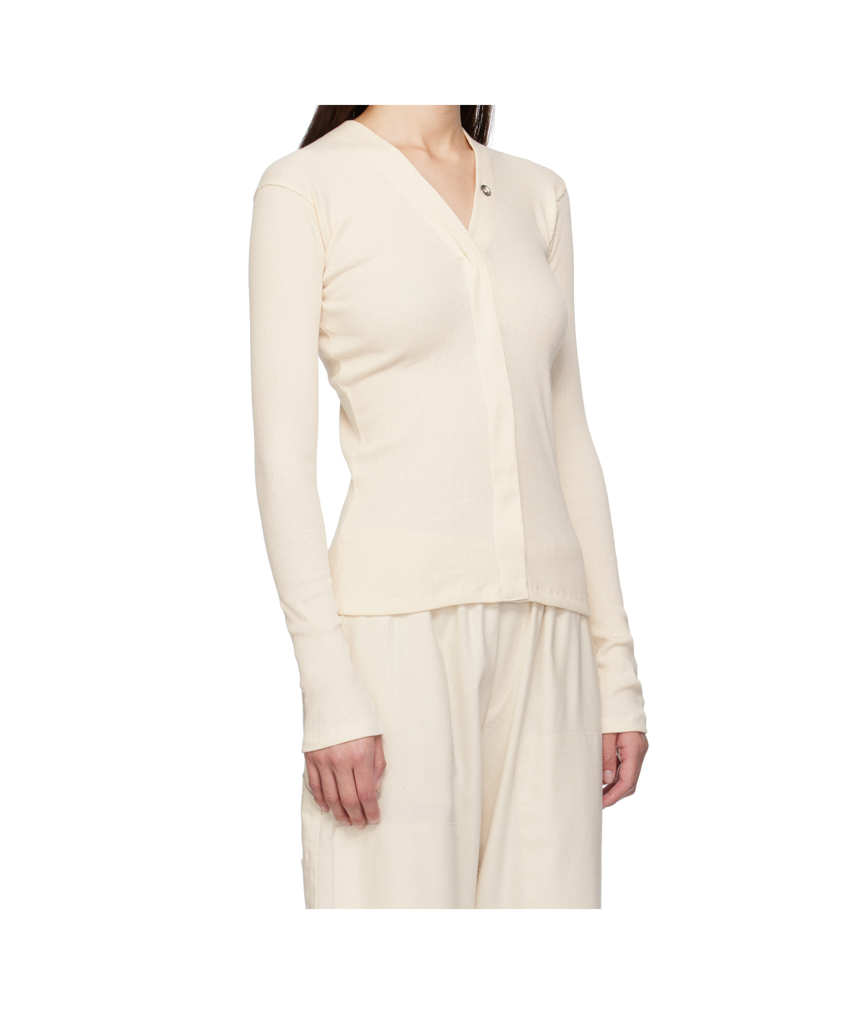 Baserange Long-sleeved Cardigan In Neutral