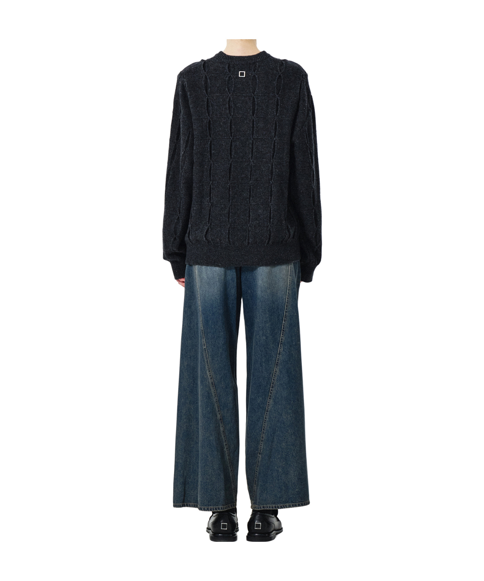 WOOYOUNGMI KNITTING DETAIL SWEATER 