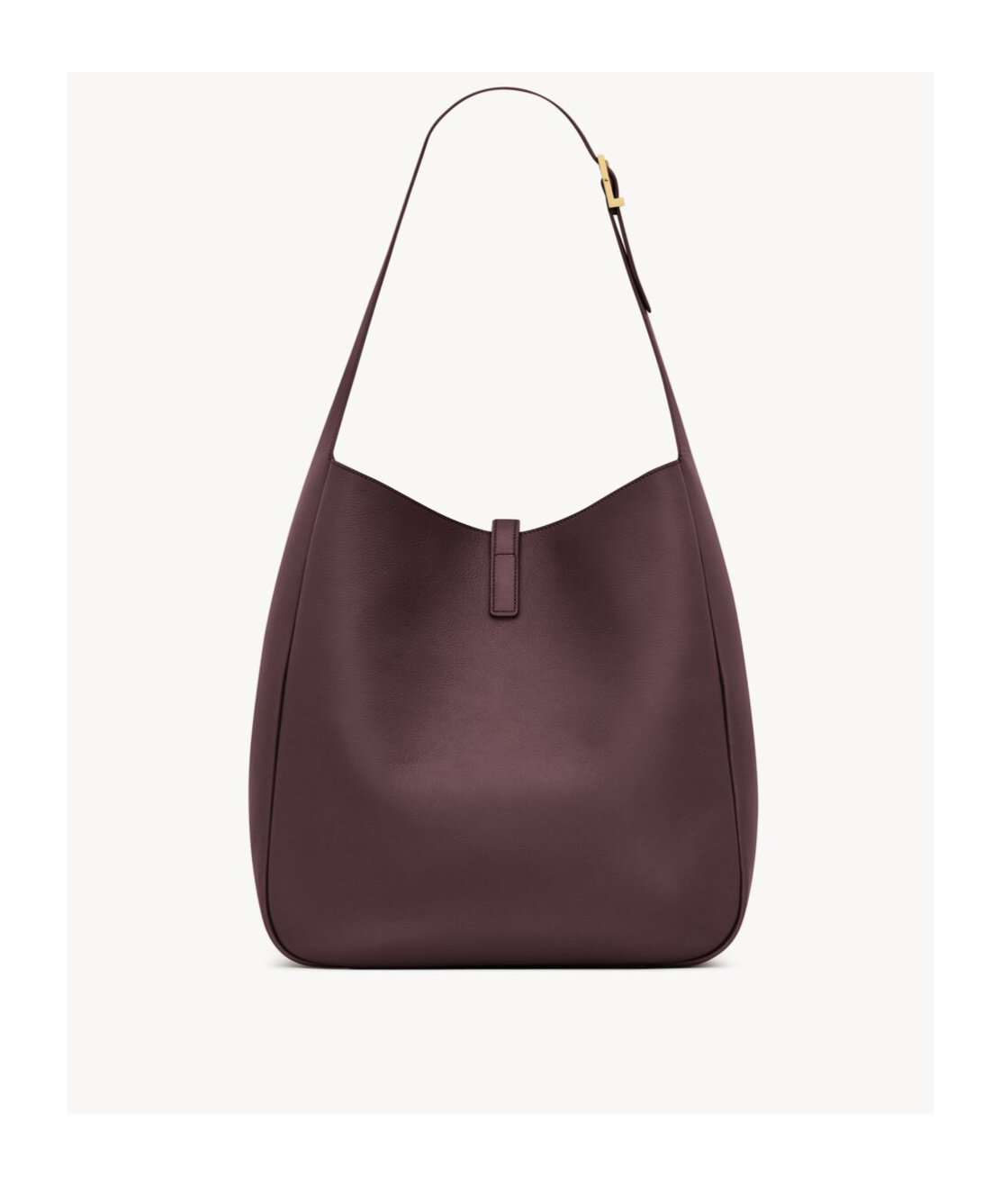 Saint Laurent Le 5 A 7 Supple Large Leather Hobo Bag In Brown