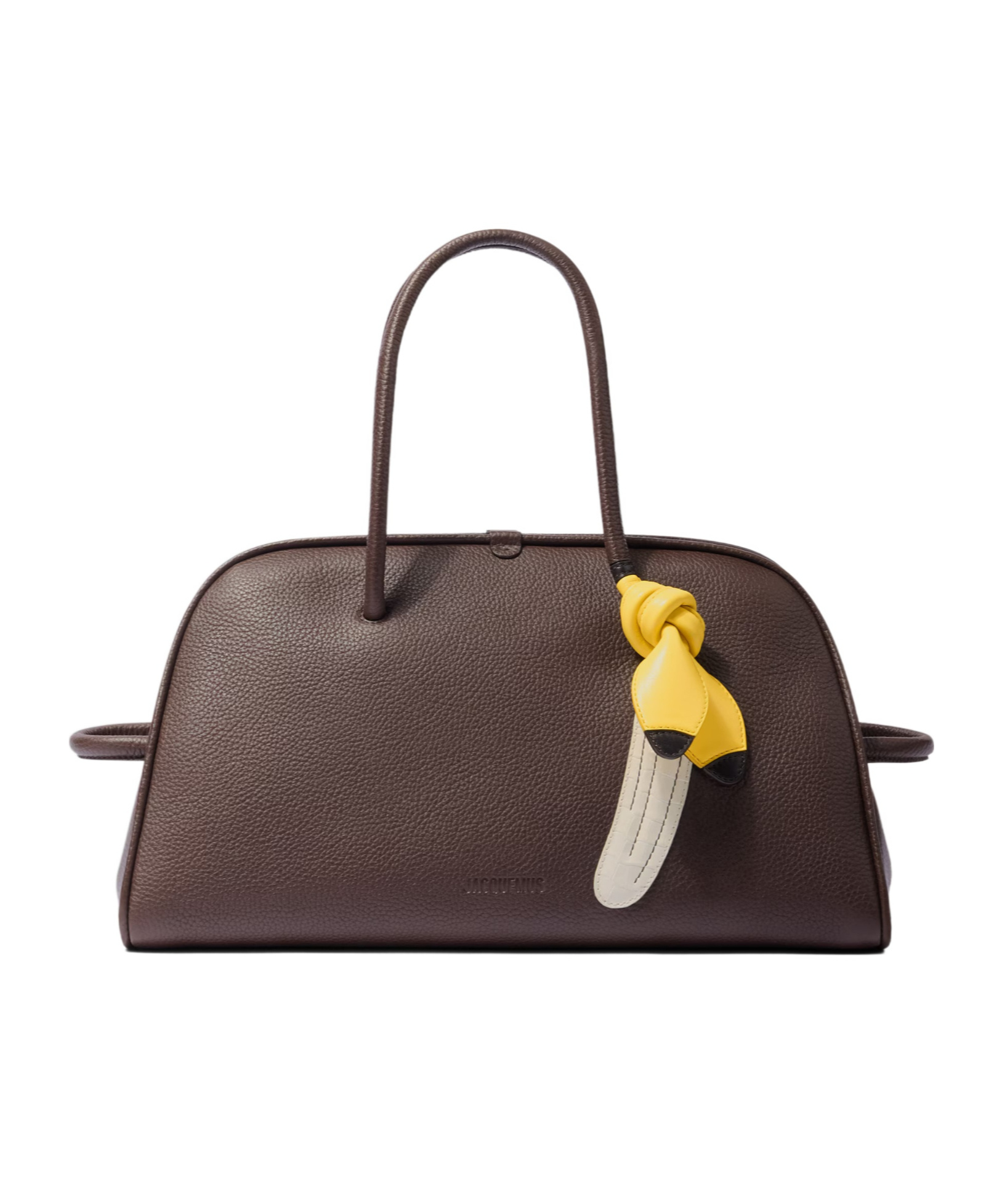 Jacquemus Double Handle Shoulder Bag In Brown