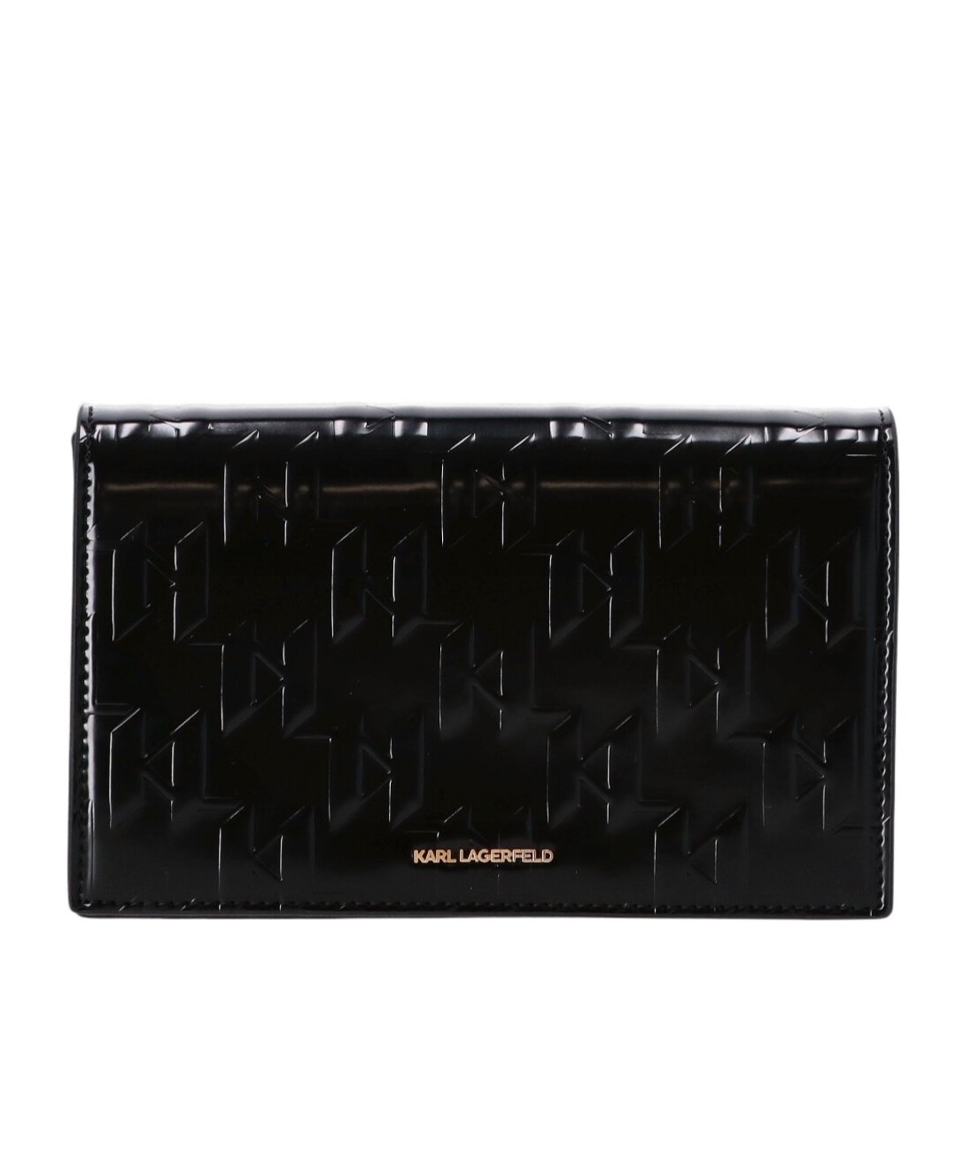 Karl Lagerfeld Rectangular Shoulder Bag In Black