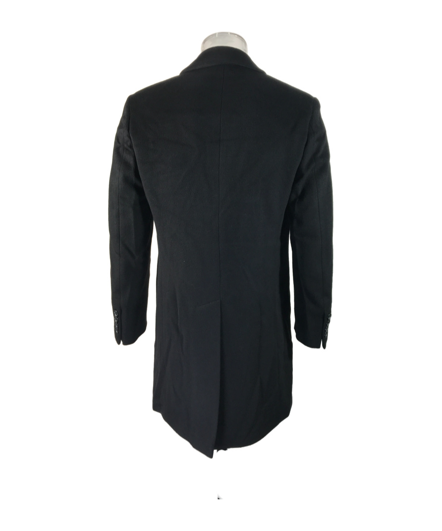 Karl Lagerfeld Lapel Long-sleeved Coat In Black