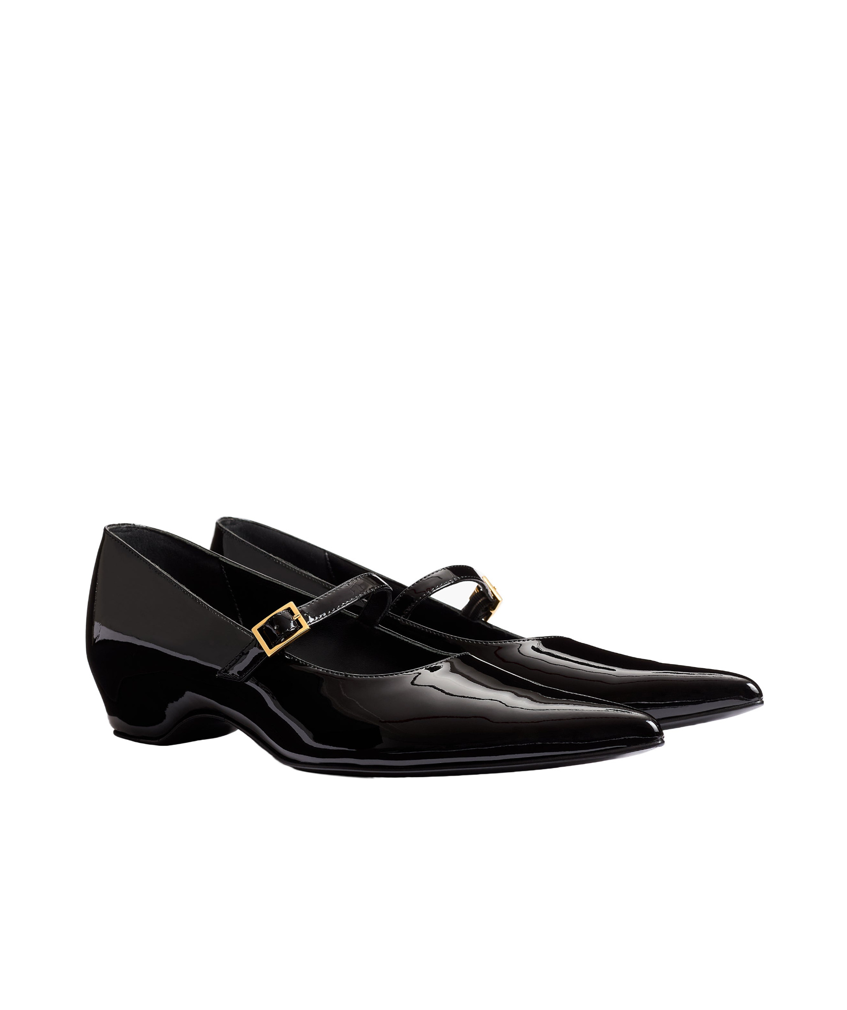 Khaite Black Sybil Mary Jane Ballerina Flats In Black