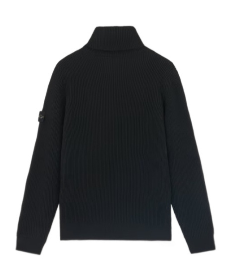 Stone Island Compass Badge Sweater In Black