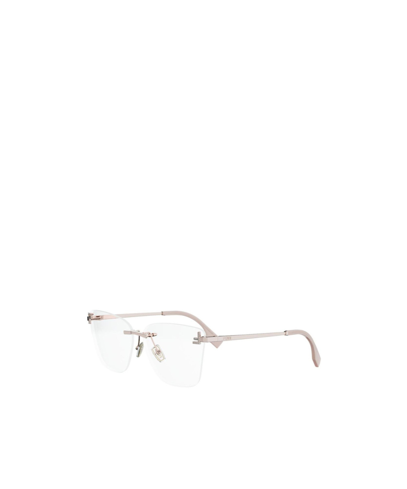 Fendi Geometric Flat Mirror In Gold