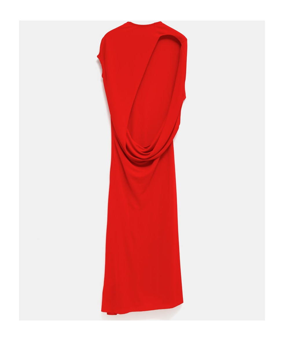 Jacquemus La Robe Salerno Midi Dress In Red