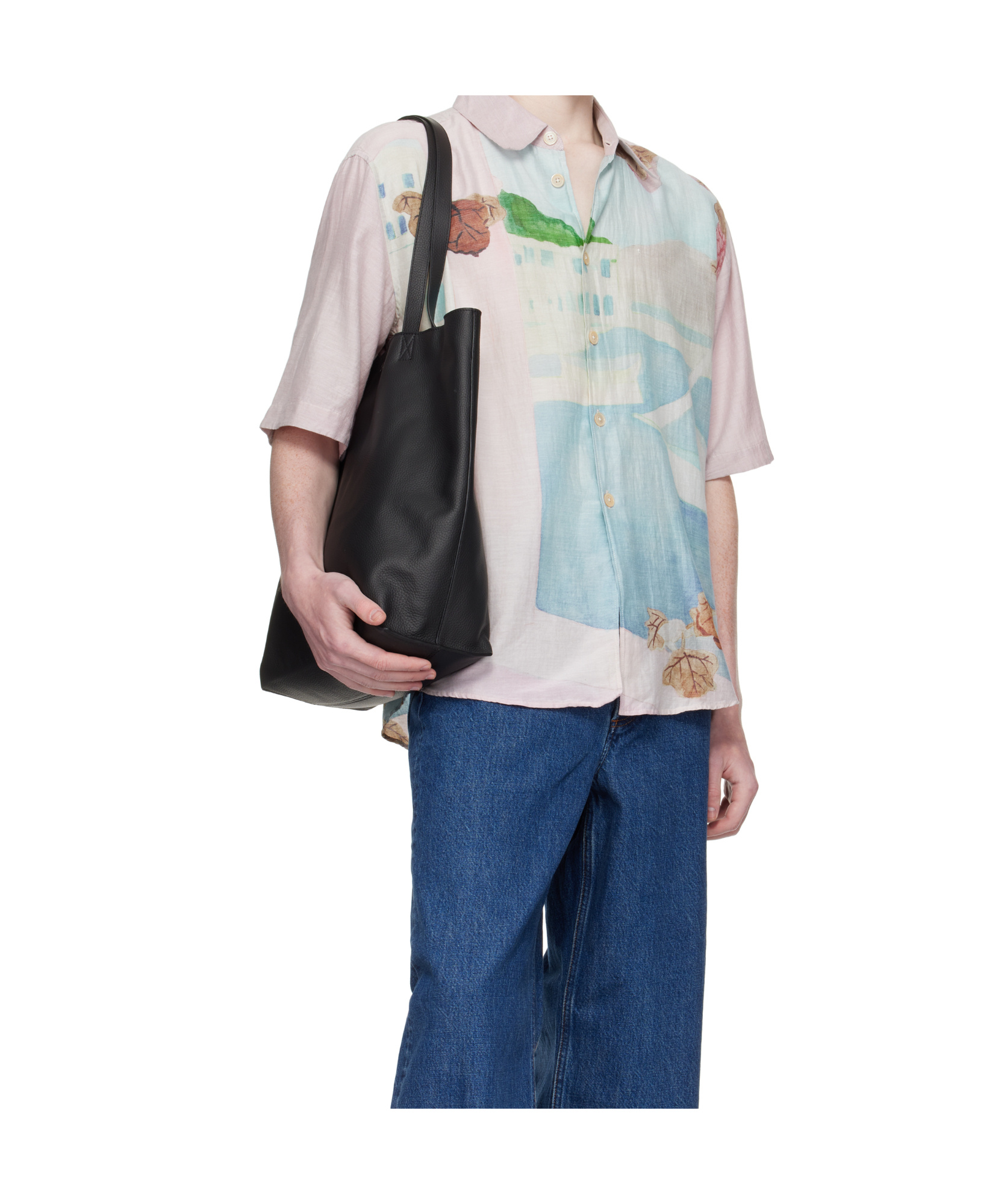 Apc A.p.c. Maiko Cabas Tote Bag With Engraved Logo In Black