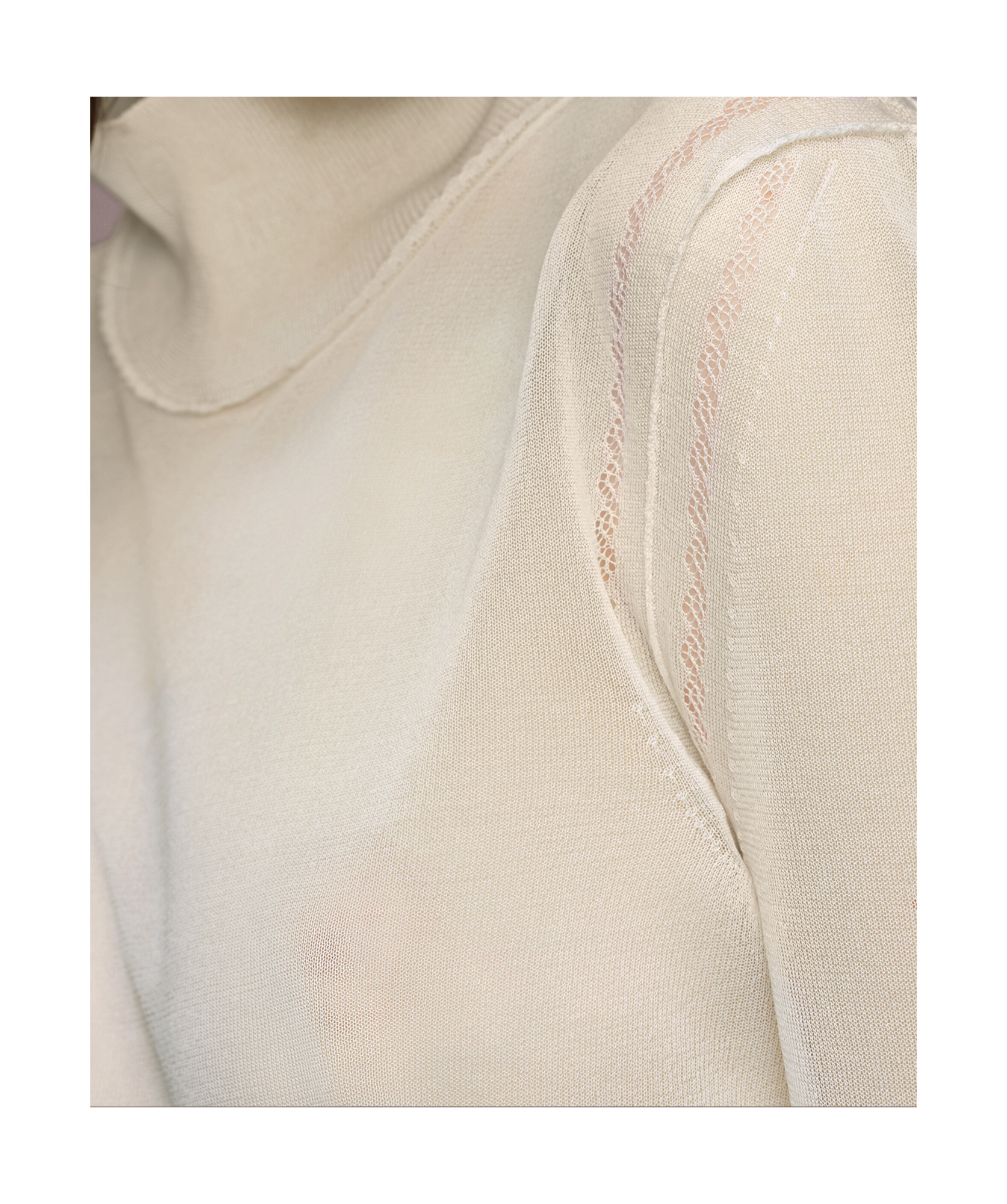 Maison Margiela Silk Top Woman White In White