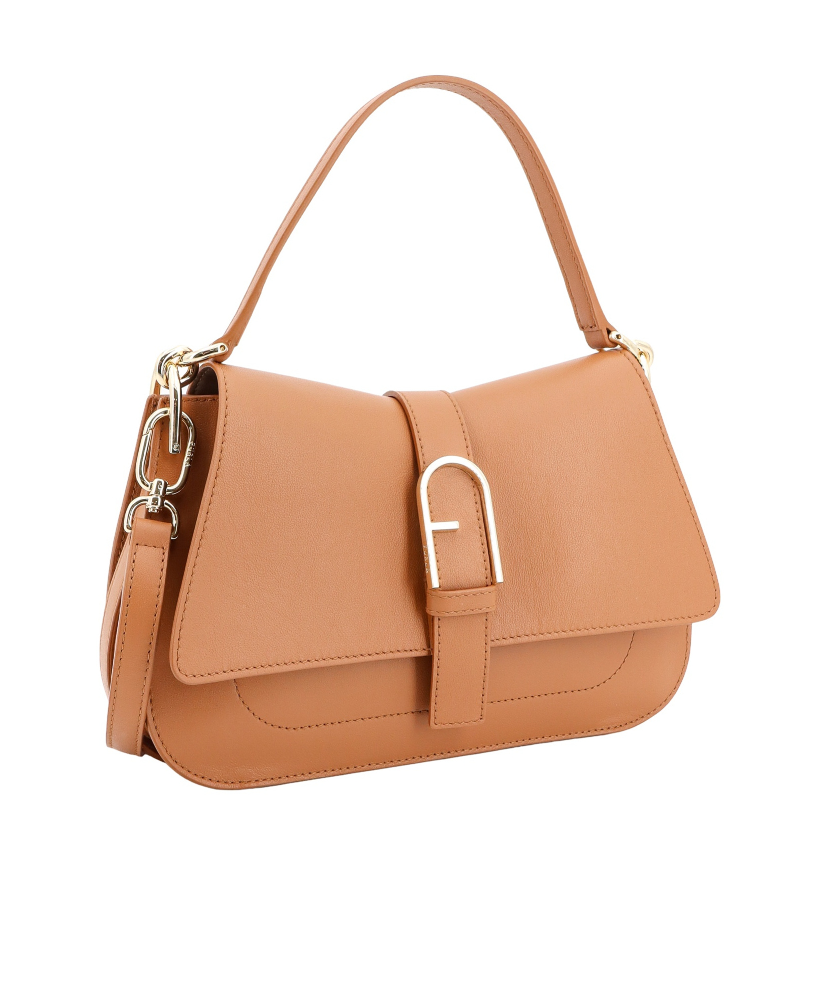 Furla Flow Medium Shoulder Bag In Brown