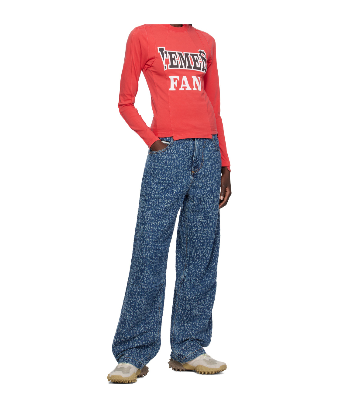 Eytys Titan Rupture Wide-leg Jeans In Blue