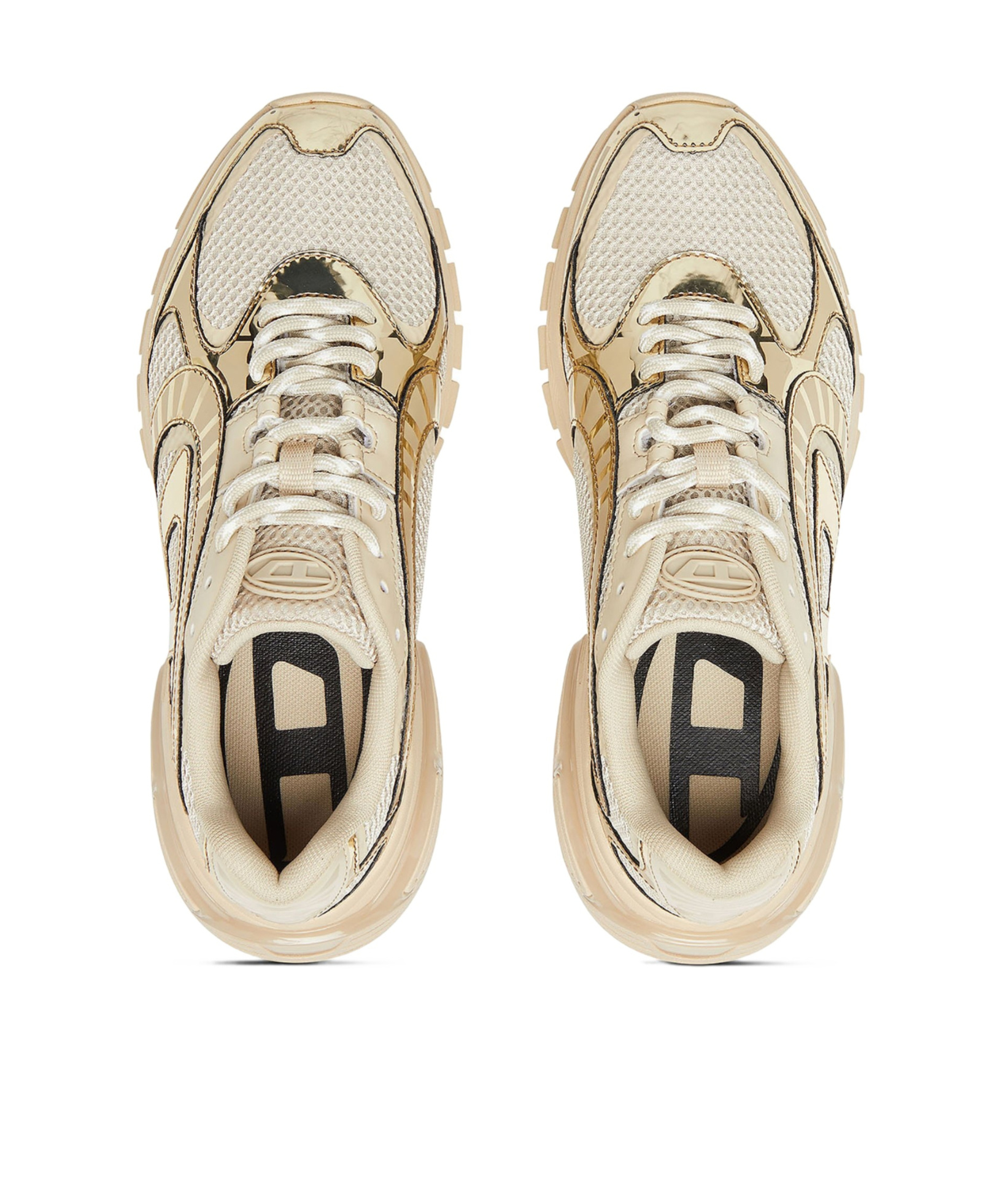 Diesel Panelled Sneakers In Sand