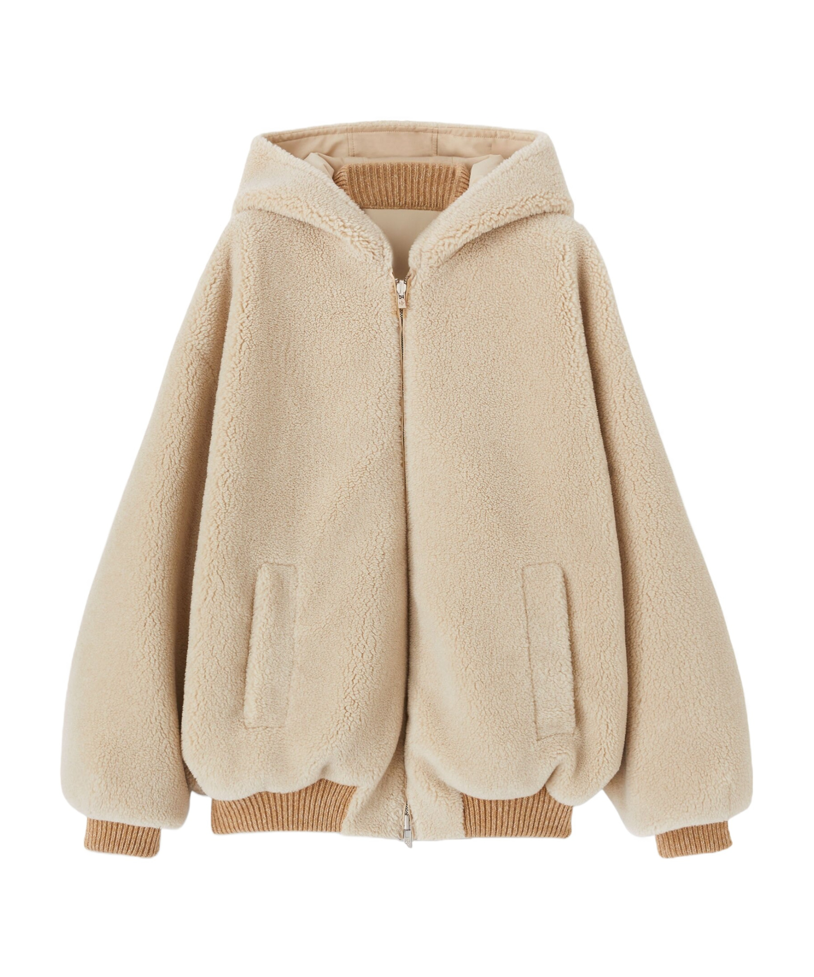 Loro Piana Wear Hooded Casual Jacket In Front And Back In Nude
