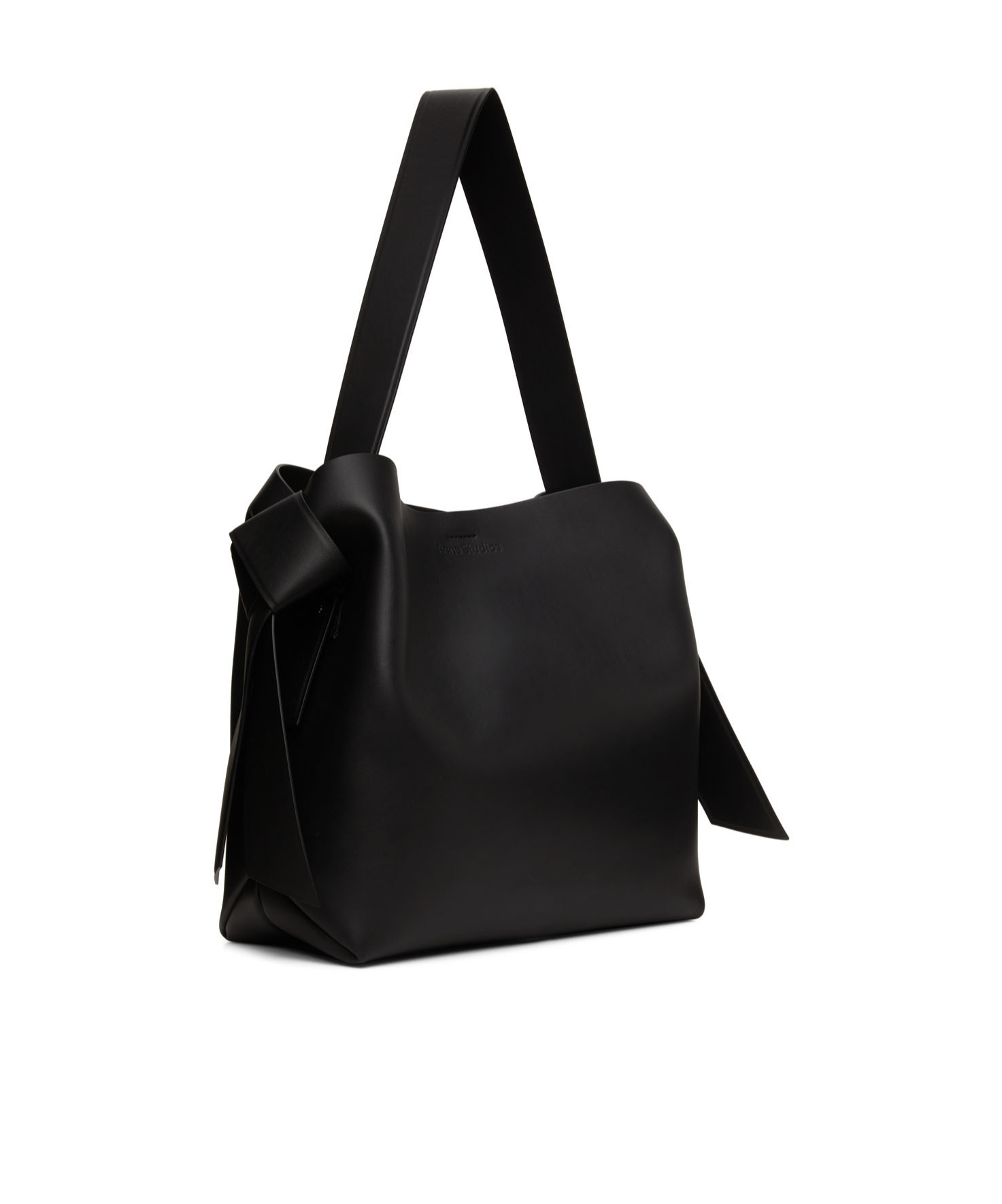 Acne Studios Midi Knotted Shoulder Bag In Black