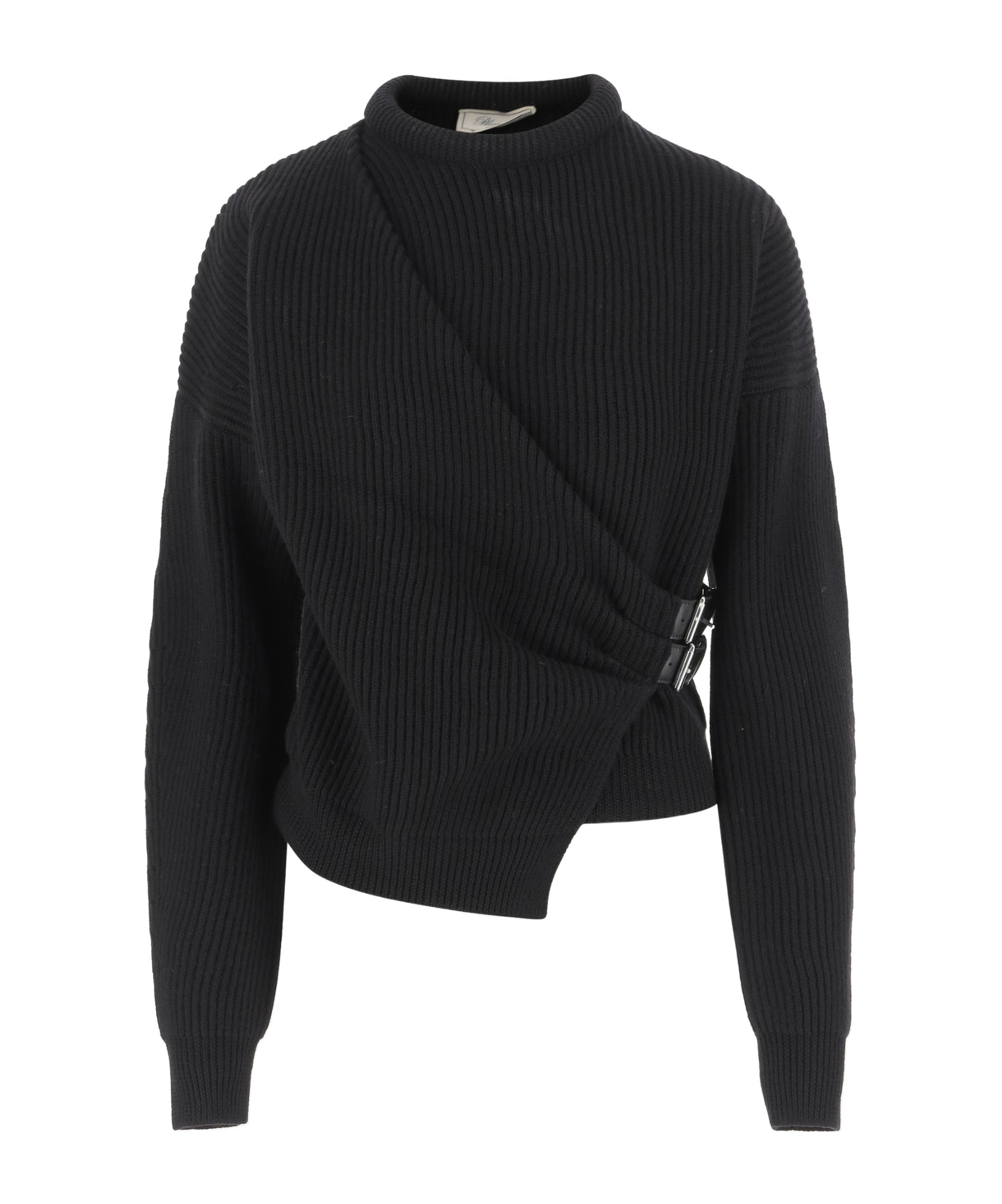 Blumarine Wool Sweater In Black