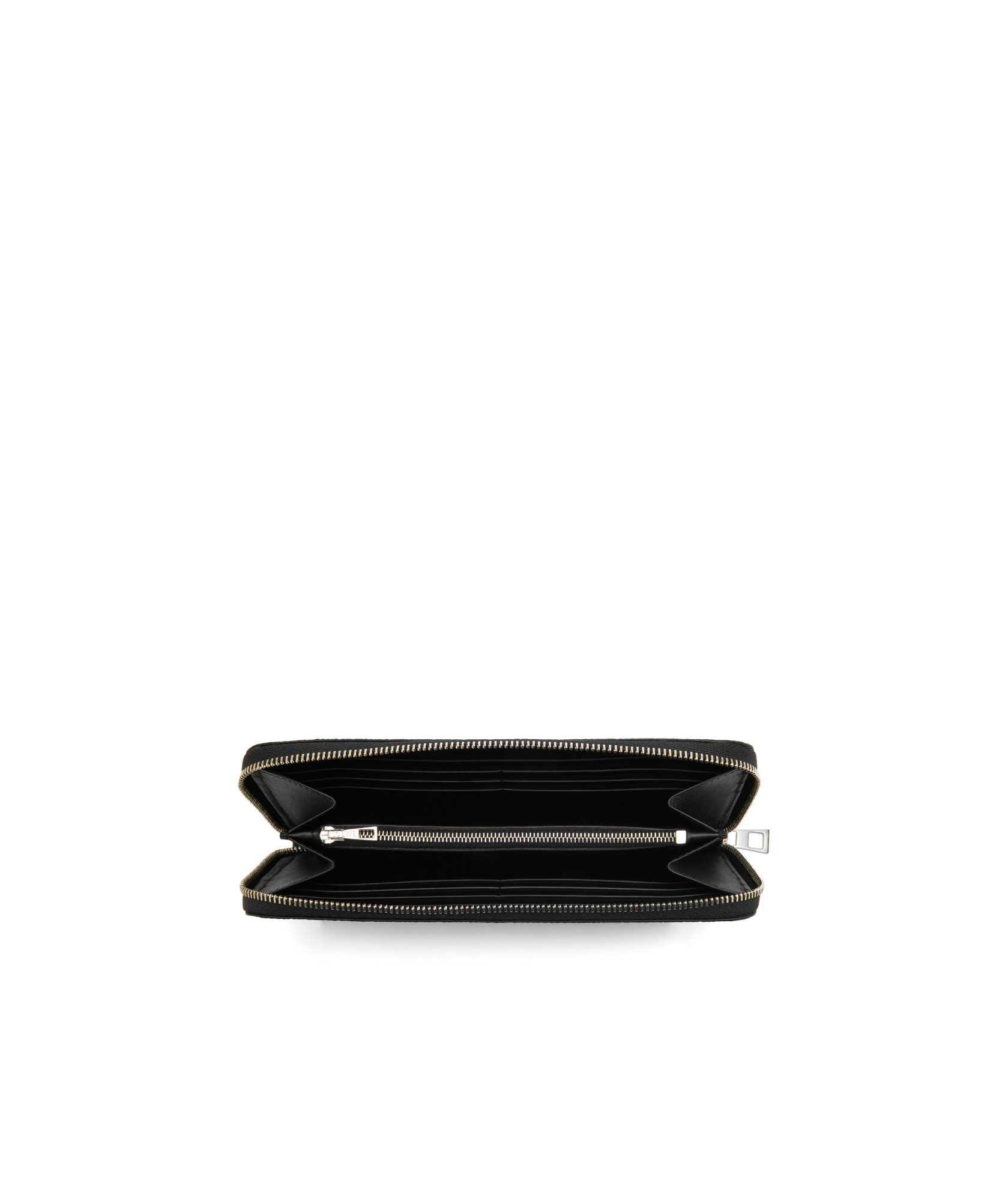 Loewe Logo-debossed Zip-around Wallet In Black