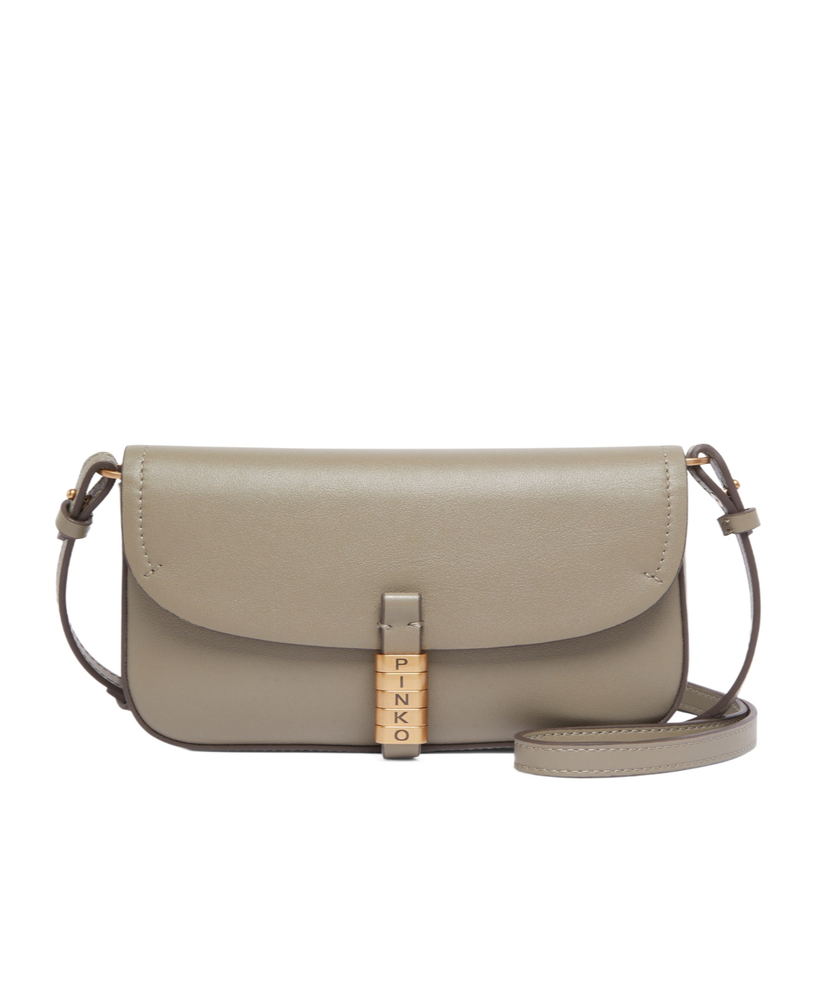 Pinko Flap Shoulder Bag In Brown