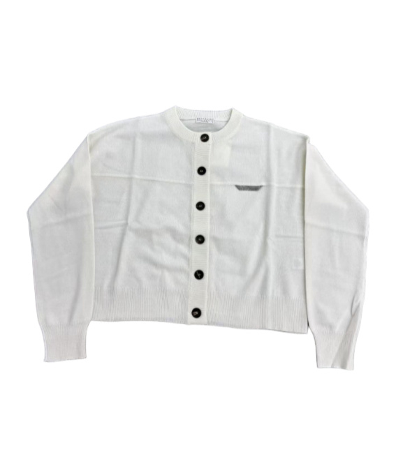 Brunello Cucinelli Long-sleeved Sweater In White