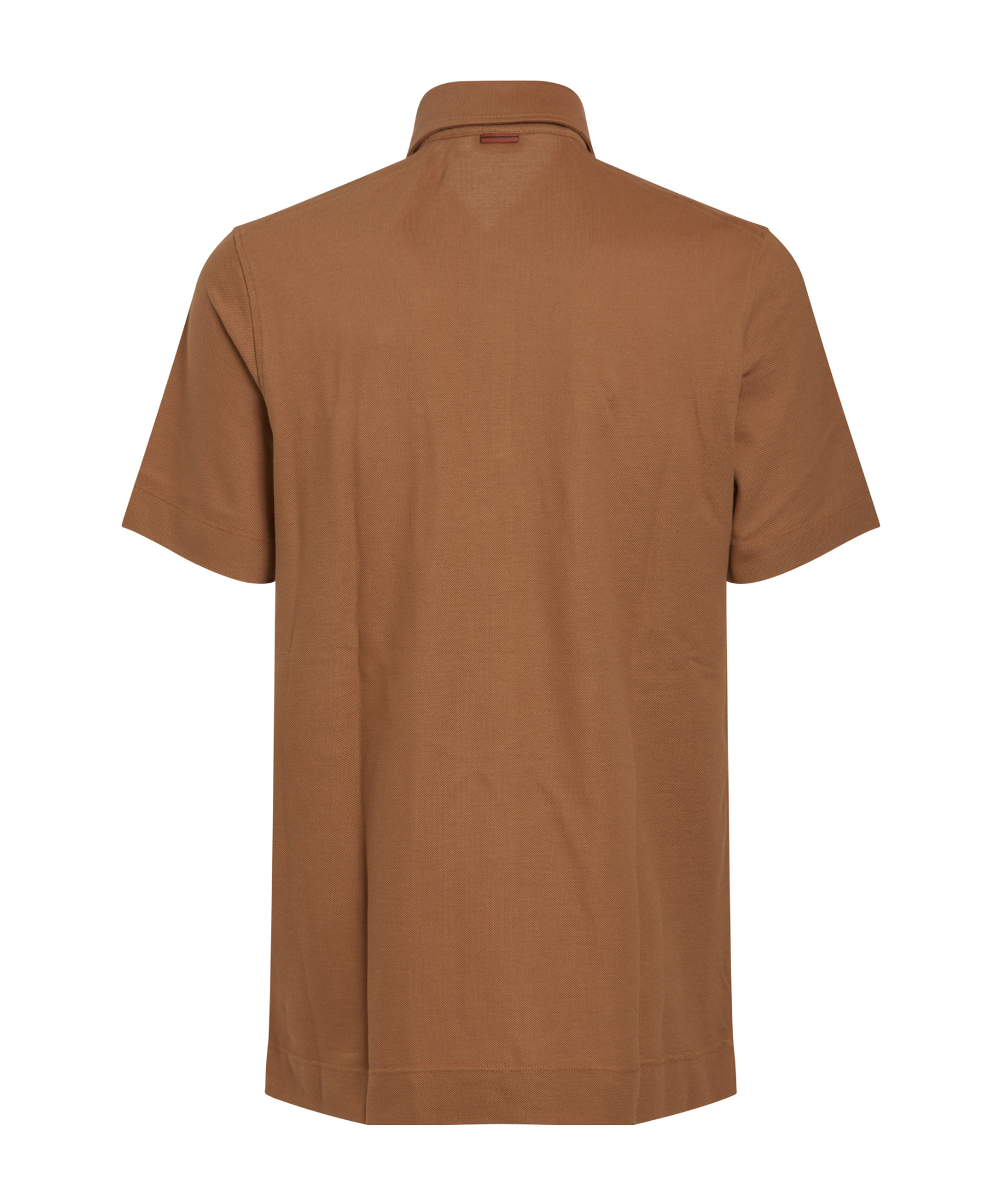 Shop Zegna Short-sleeved Polo Shirt In Brown