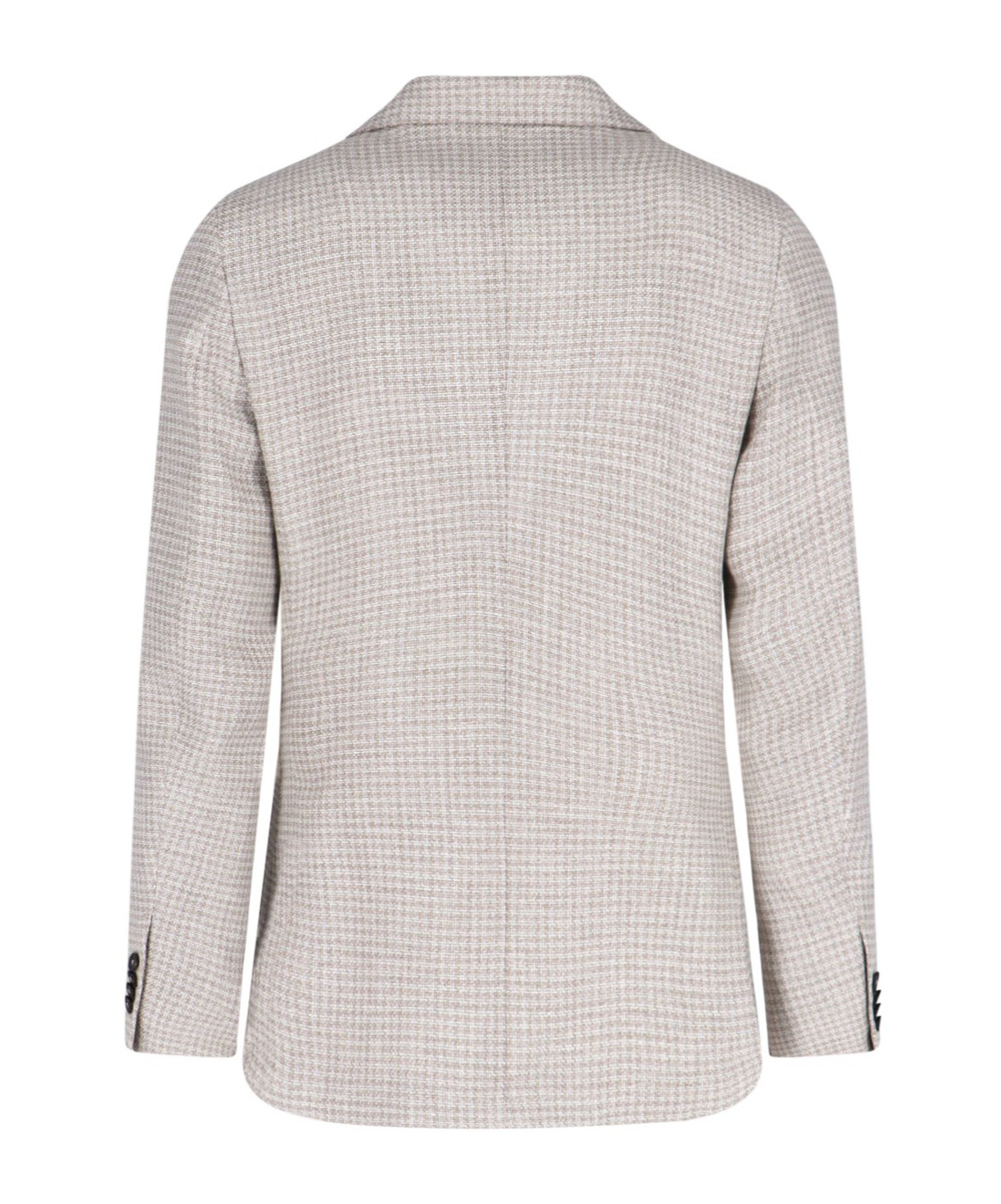 Zegna Single-breasted Check Blazer In White