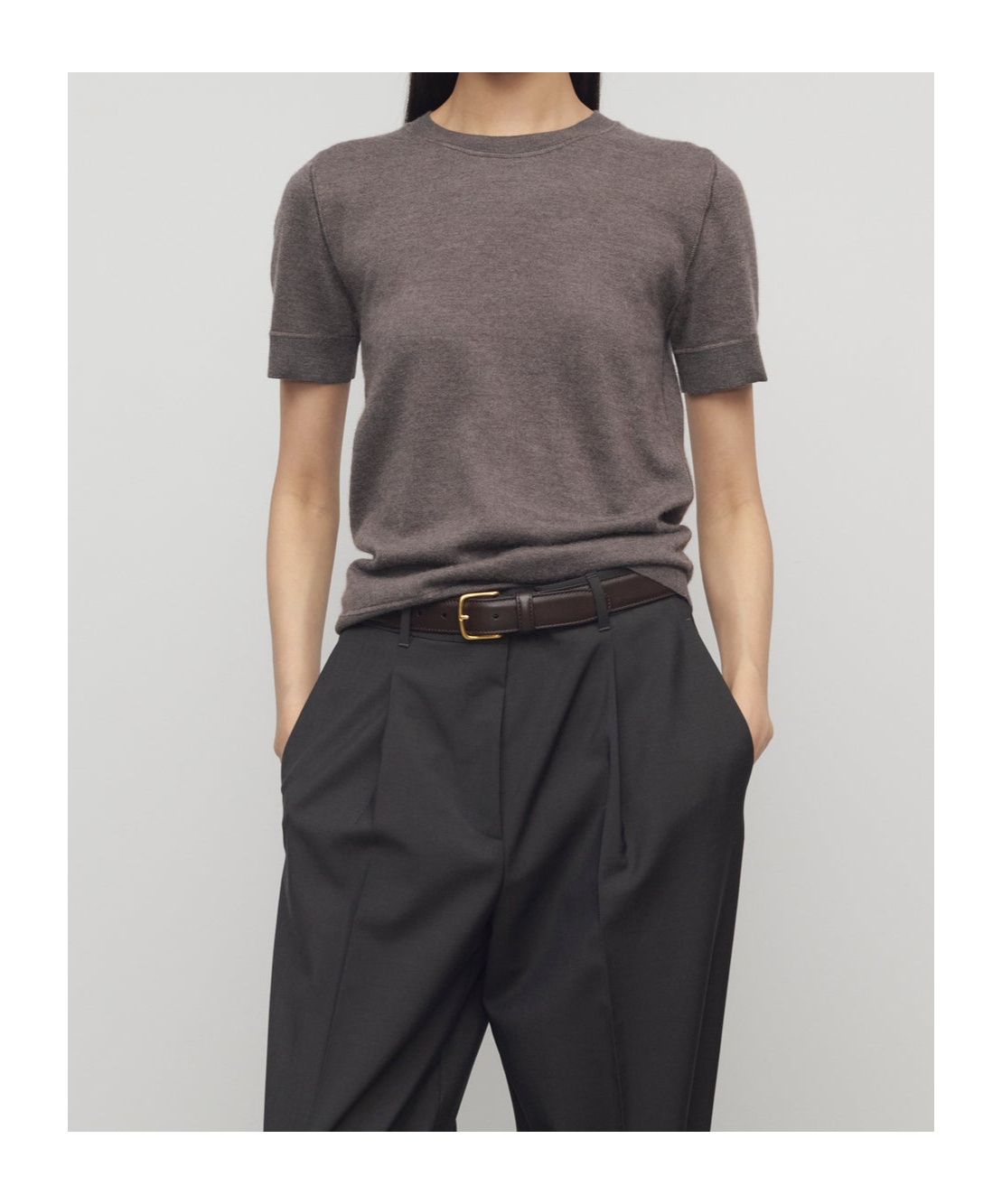 The Row Linnea Top In Cashmere In Brown