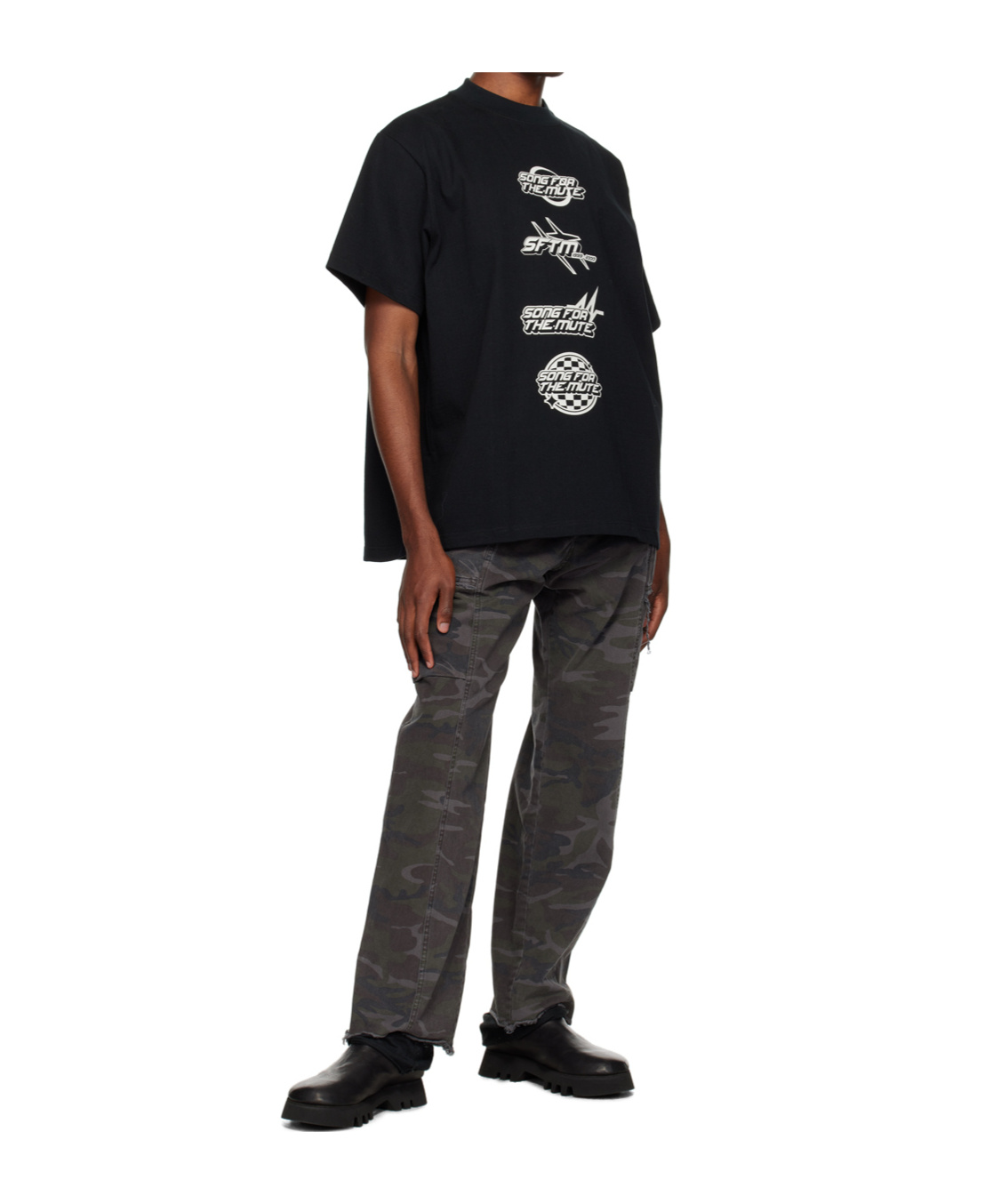 Song For The Mute Graphic Print T-shirt In Black